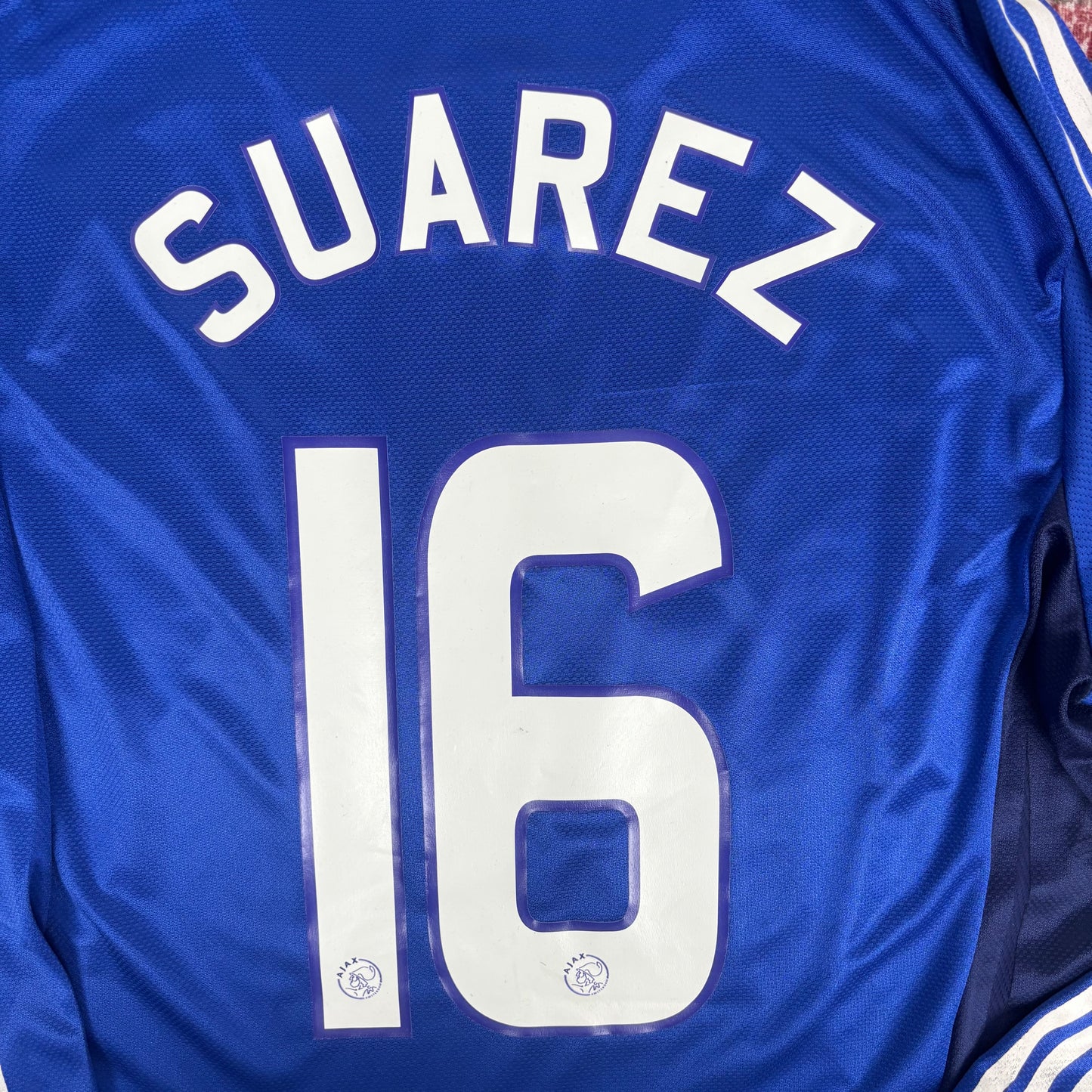 2008/09 Ajax Amsterdam Away Longsleeve Shirt - Player Issue - Suarez - XL