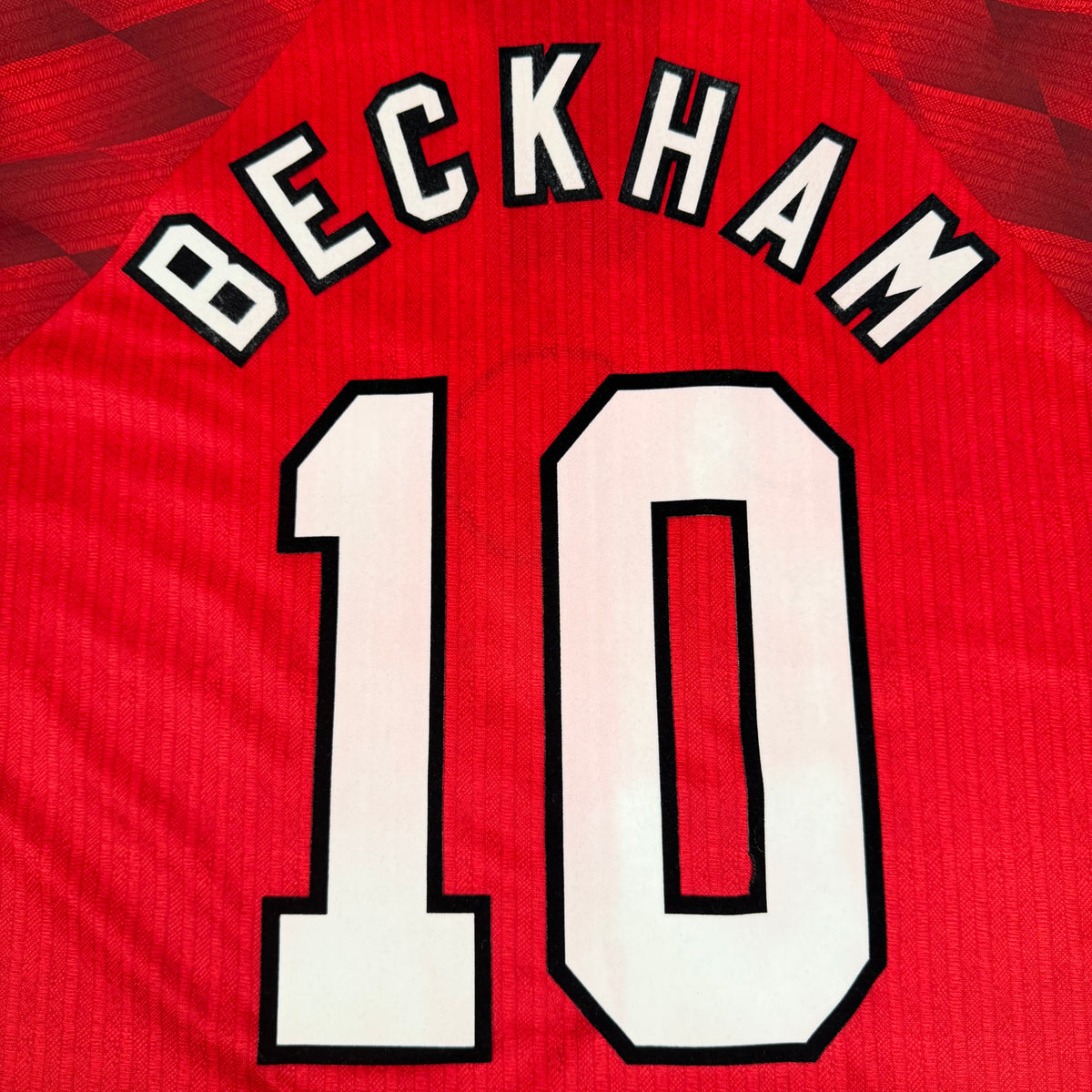 1996/97 Manchester United Home Longsleeve Shirt - Beckham - XL