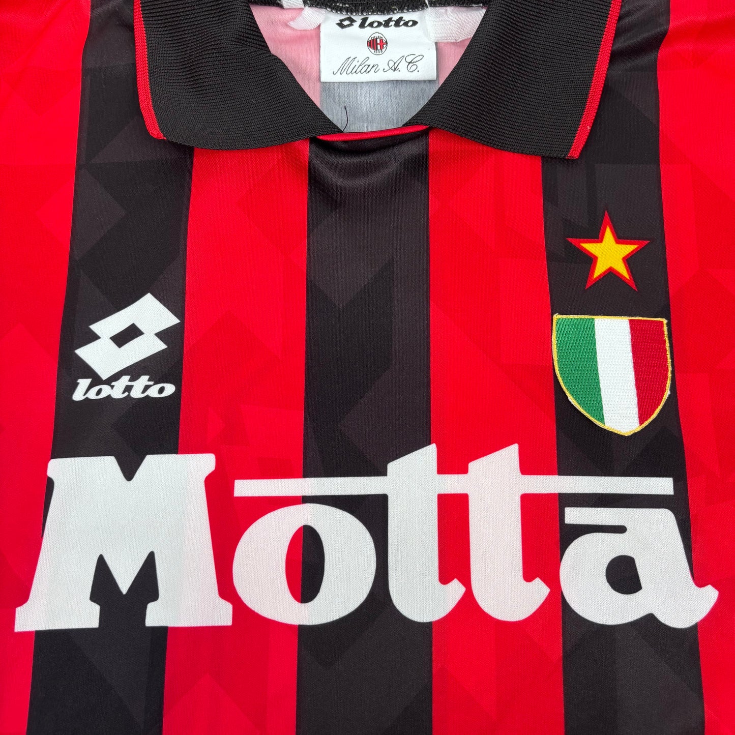 1993/94 AC Milan Home Longsleeve Shirt - Van Basten - M