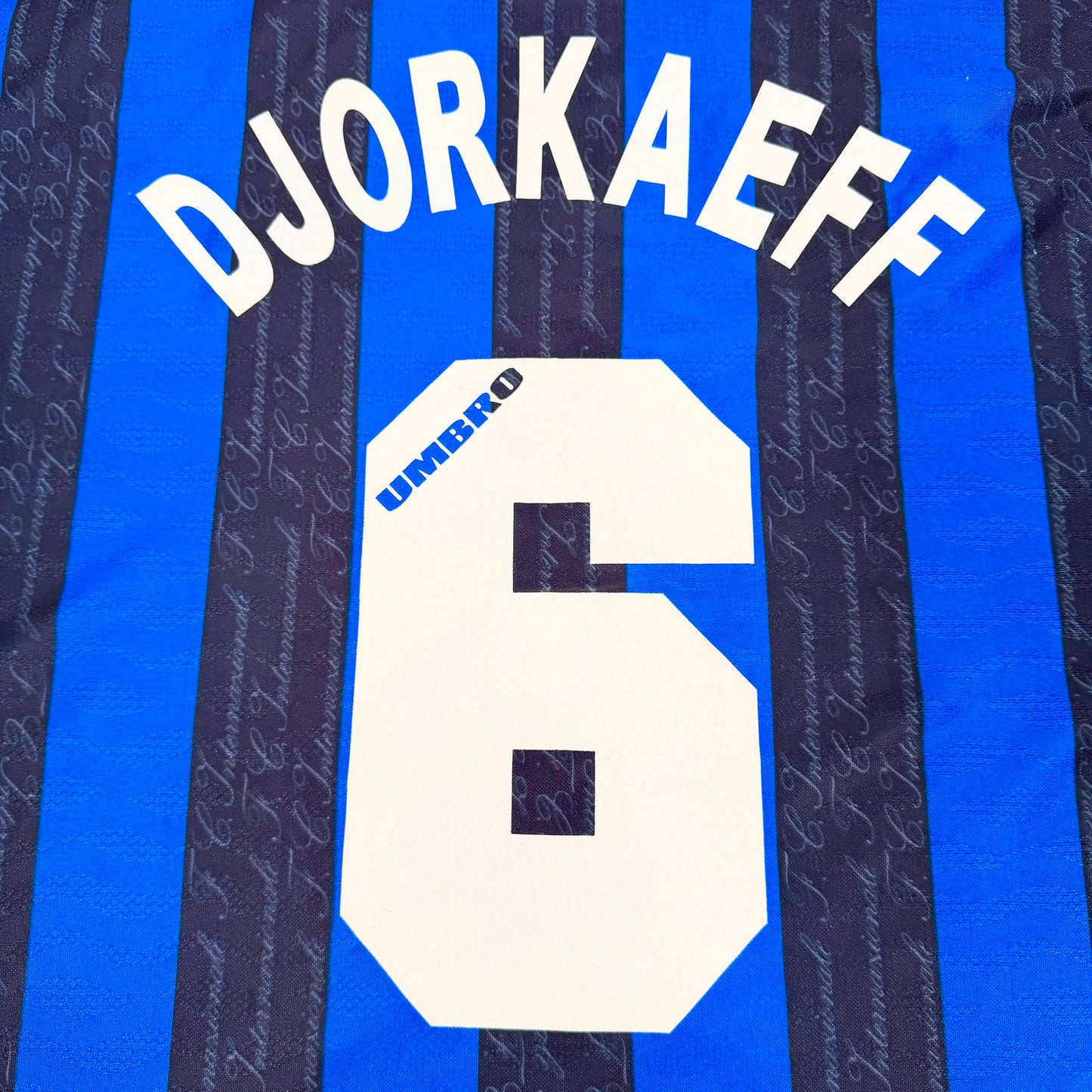 1996/97 Inter Milan Home Shirt - Djorkaeff - XL