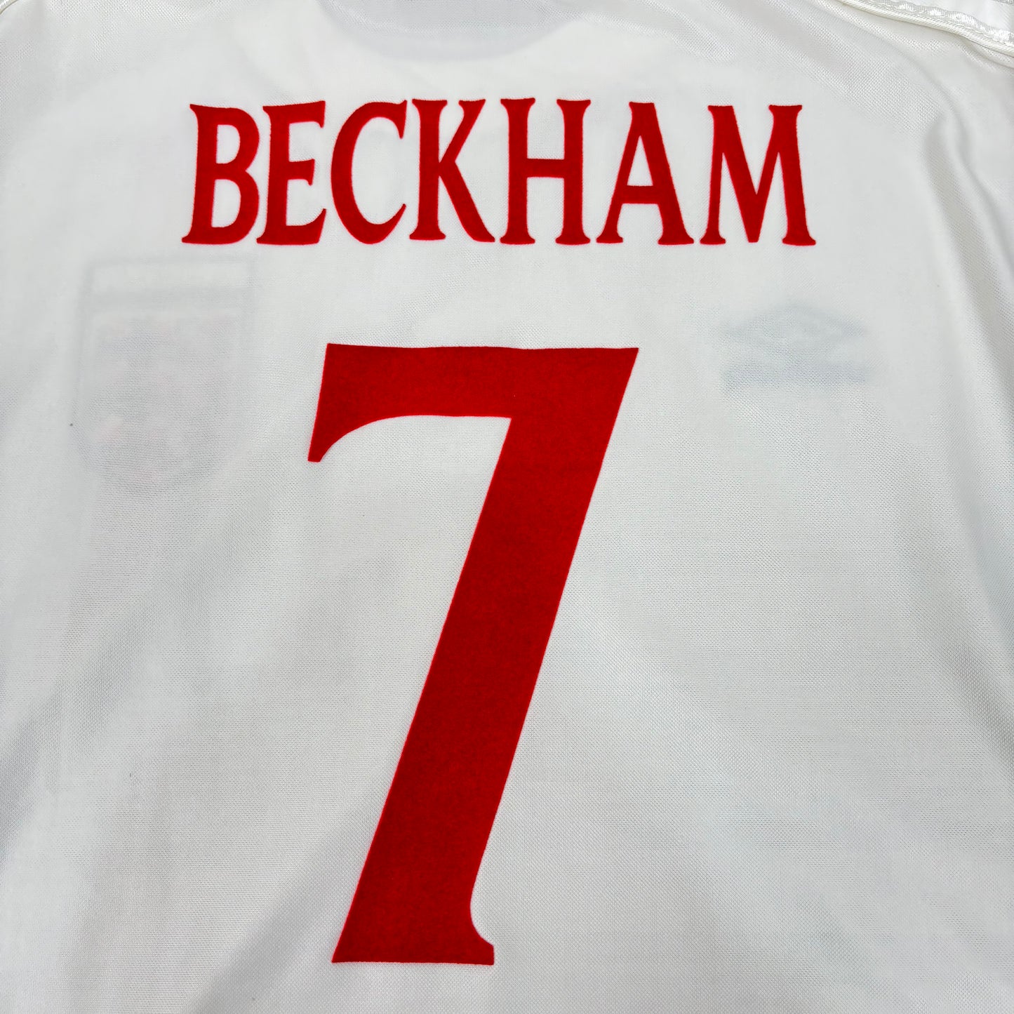 2000/01 England Home Shirt - Beckham - XL