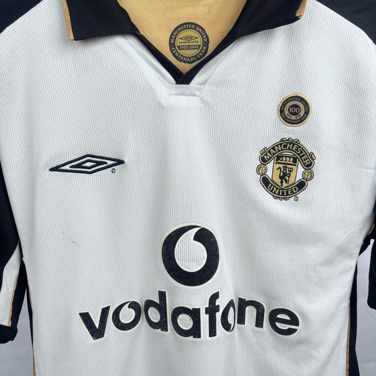 2001/02 Manchester United Away Centenary Shirt - Scholes - M