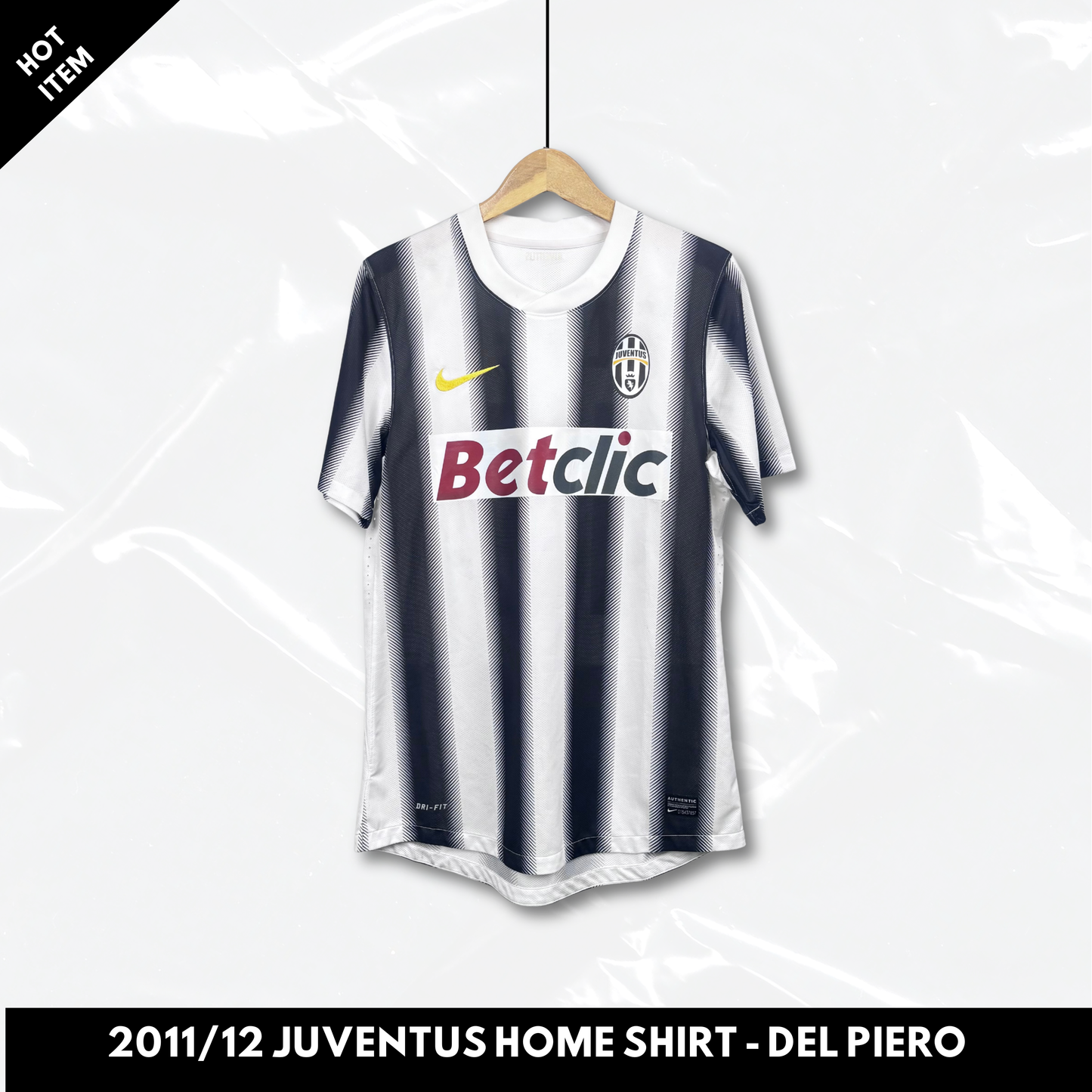 2011/12 Juventus Home Shirt - Del Piero - Player Issue - L