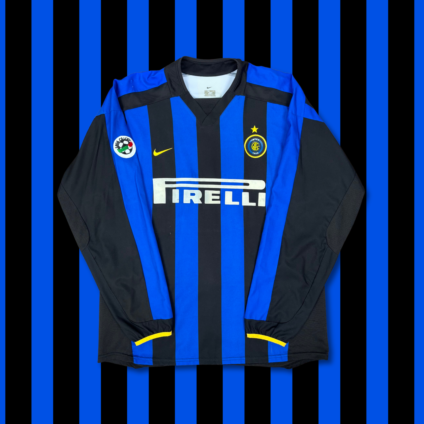 2002/03 Inter Milan Home Longsleeve Shirt - Batistuta - L