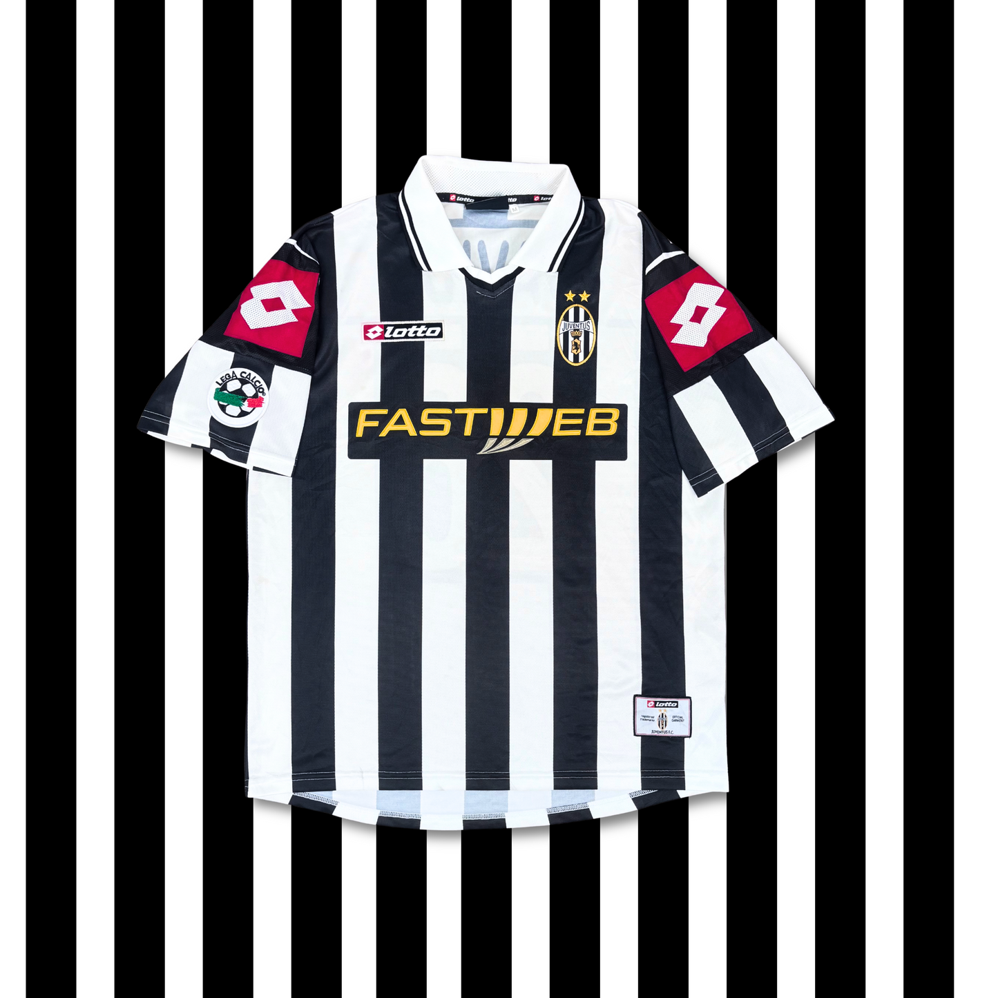 2000/01 Juventus Home Shirt - Edgar Davids - Player Issue - M