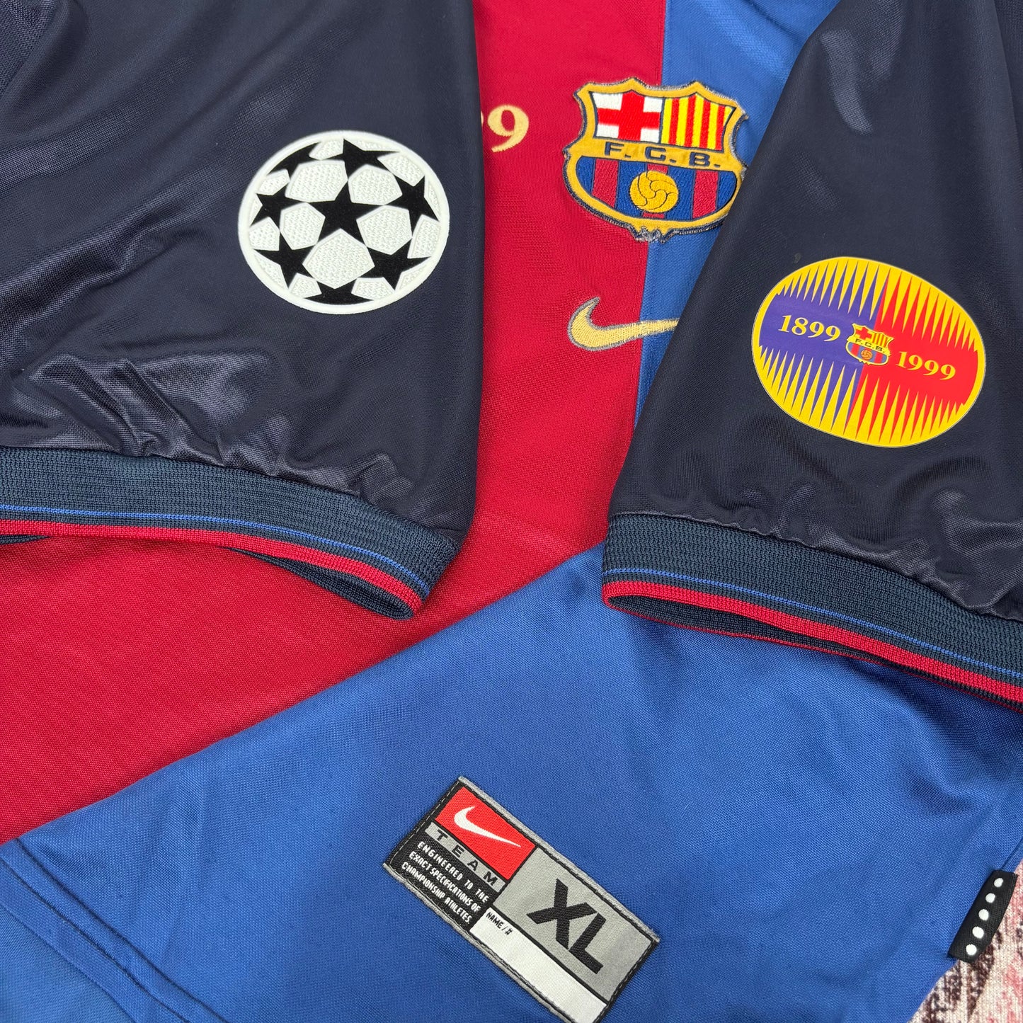 1999/00 Barcelona Home Centenary Shirt - Puyol - XL