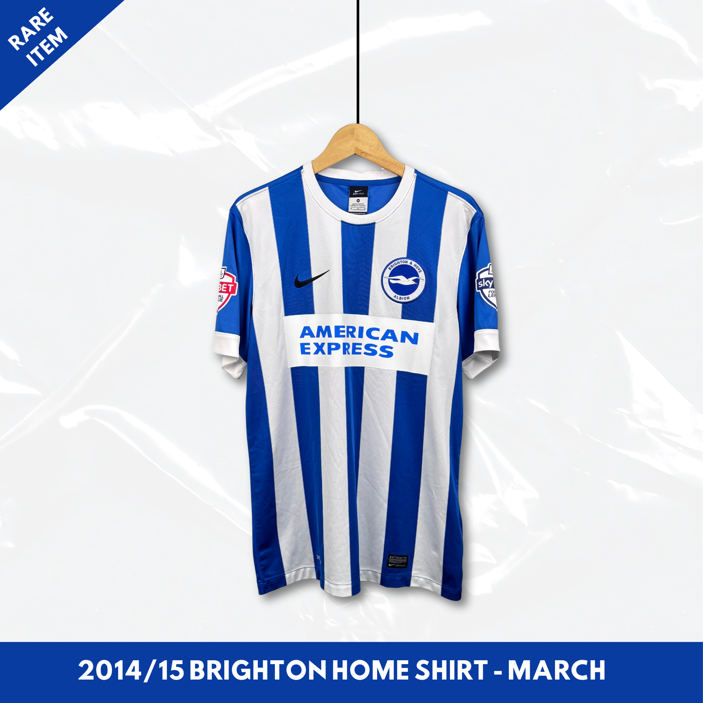 2014/15 Brighton Hove and Albion Home Shirt - March - M