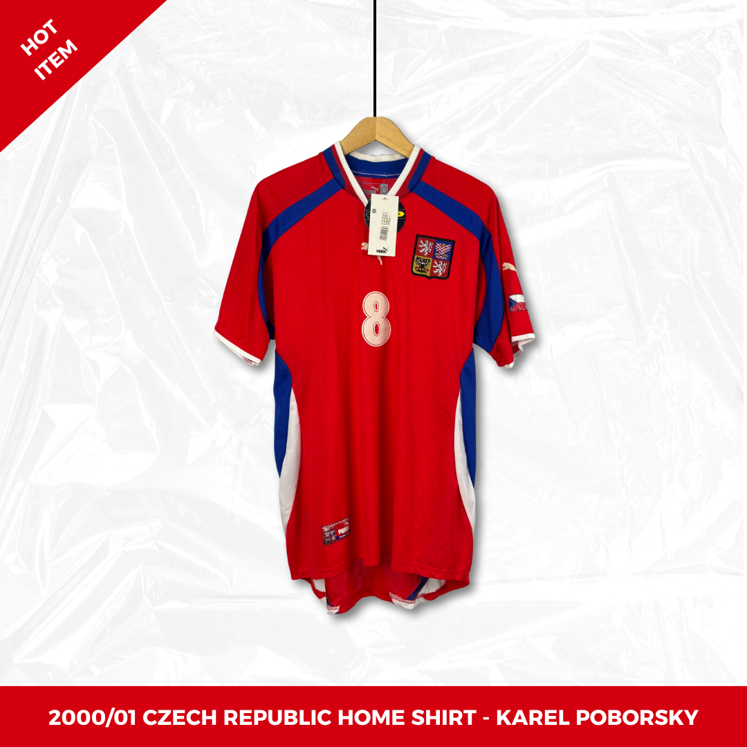 2000/01 Czech Republic Home Shirt - Poborsky