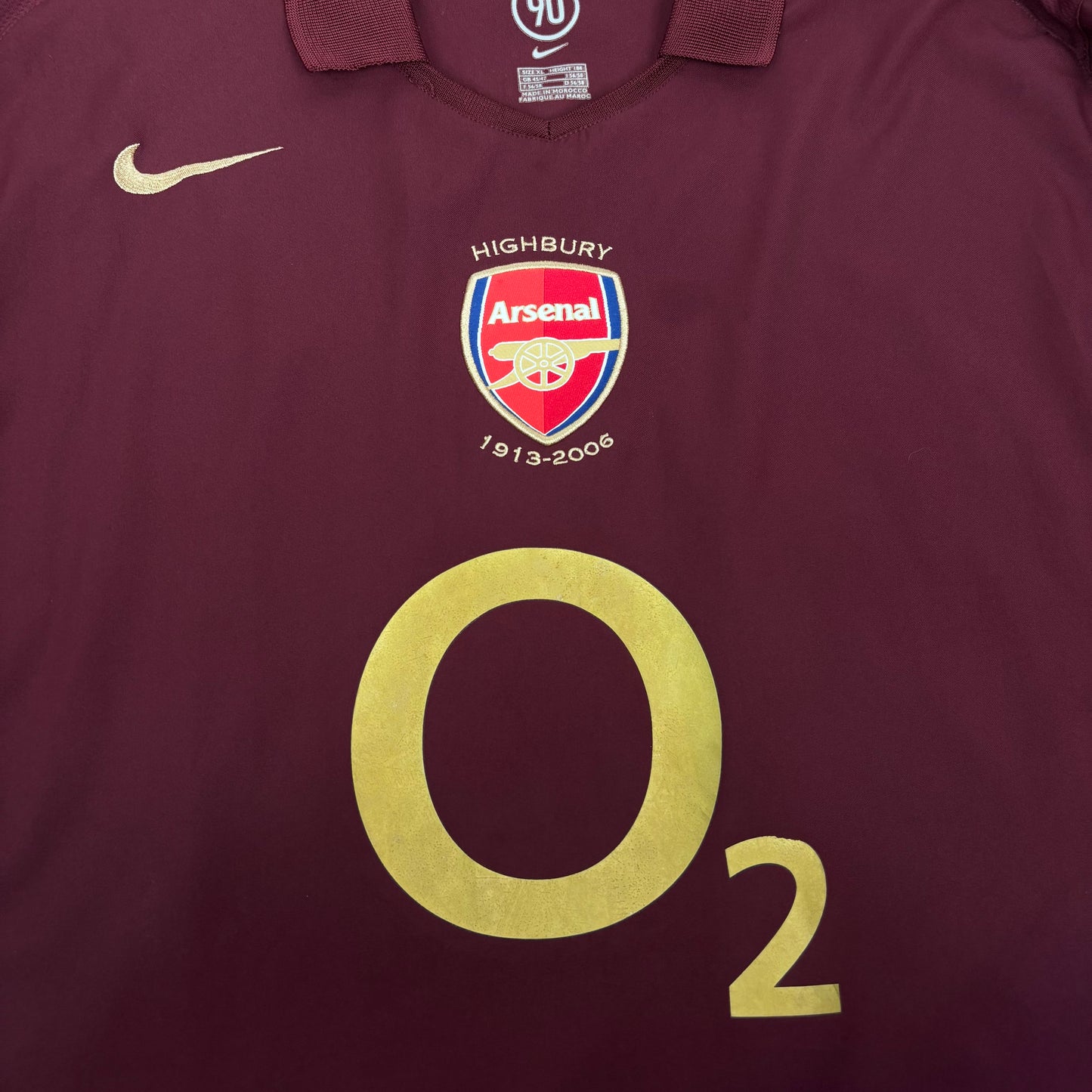 2005/06 Arsenal Home Longsleeve Shirt - Henry - XL