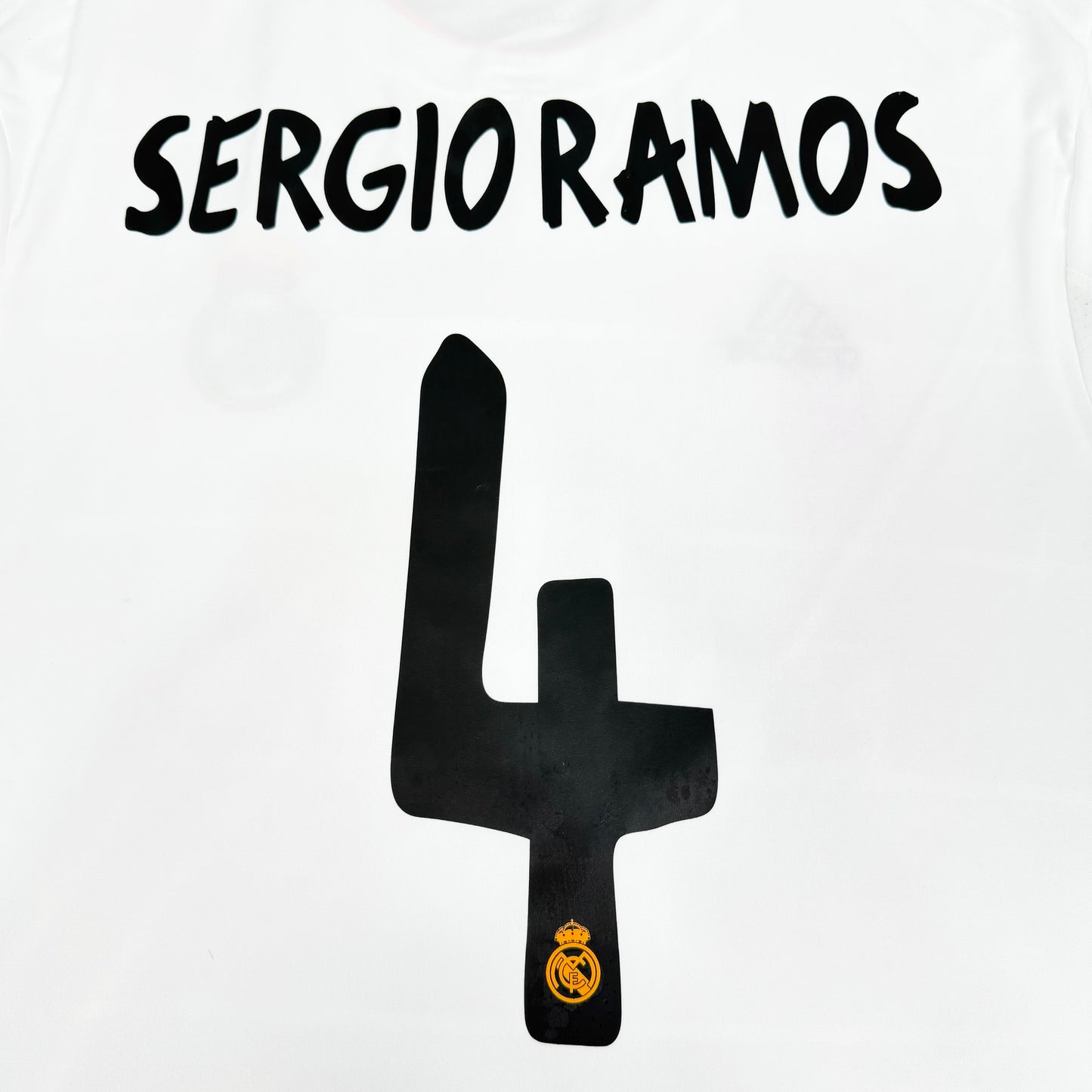 2013/14 Real Madrid Home Longsleeve Shirt - Sergio Ramos - L