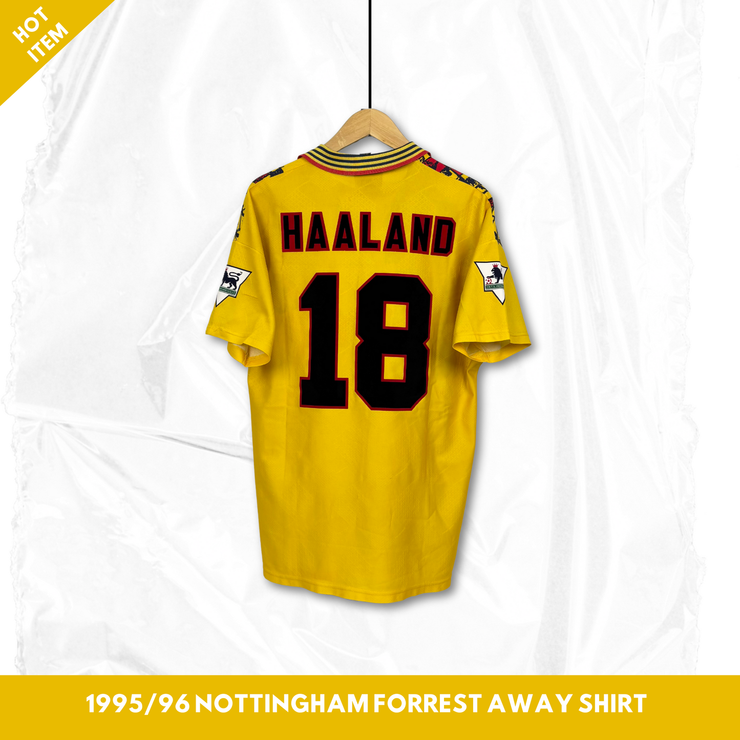 1995/96 Nottingham Forrest Away Shirt - Haaland - XL