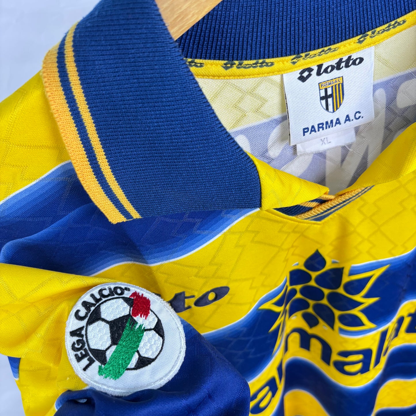 1998/99 Parma Home Match Issue Shirt - Sensini - XL