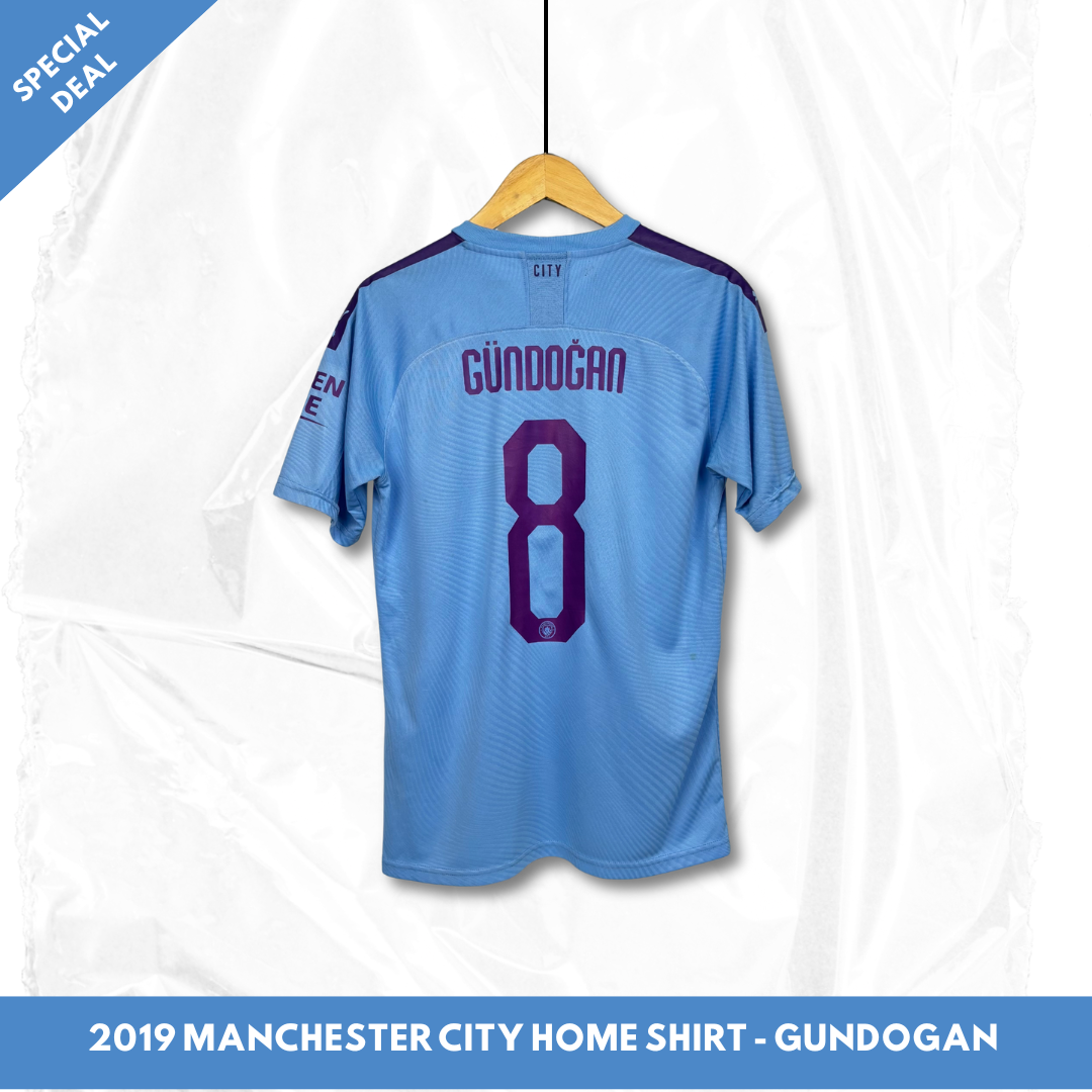 2019/20 Manchester City Home Player Issue Shirt - Gundogan - M