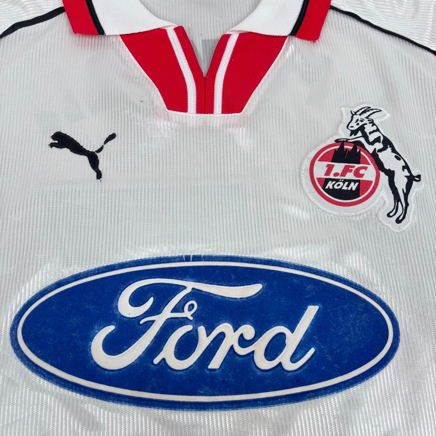 1998/99 FC Koln Home Shirt - Hussenhuttl - XXL