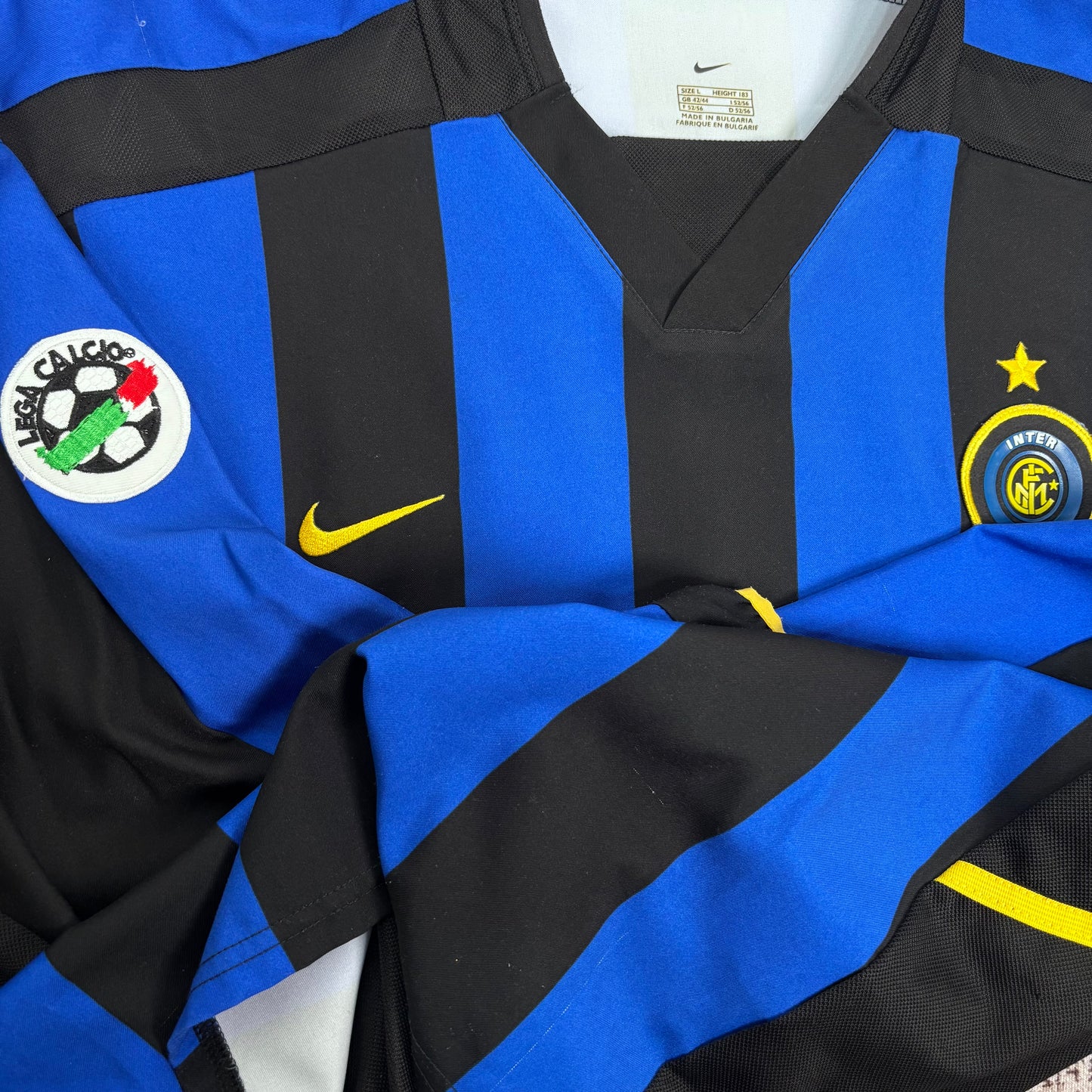 2002/03 Inter Milan Home Longsleeve Shirt - Batistuta - L