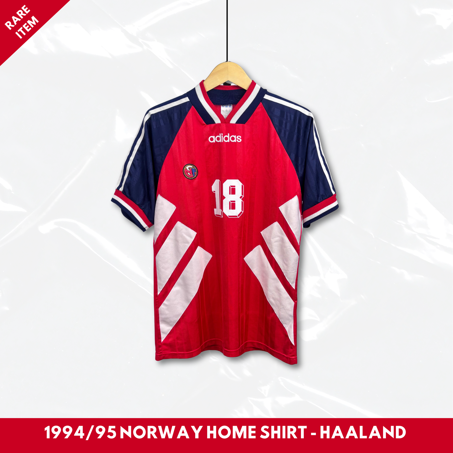 1994/95 Norway Home Shirt - Haaland - M