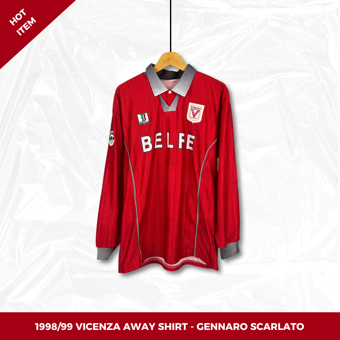 1998/99 Vicenza Away Shirt Longsleeve - Scarlato