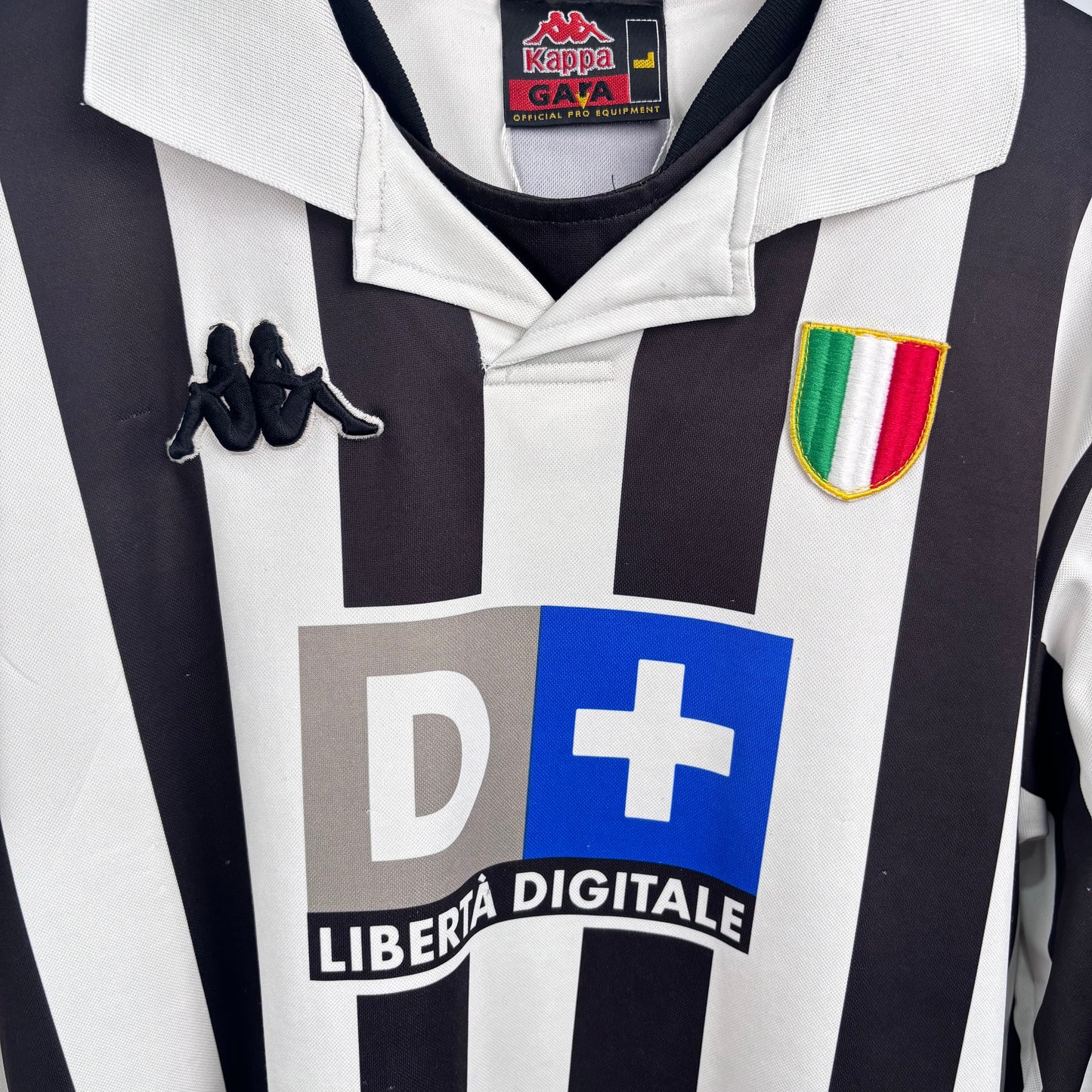 1998/99 Juventus Home Longsleeve Shirt - Zidane - L