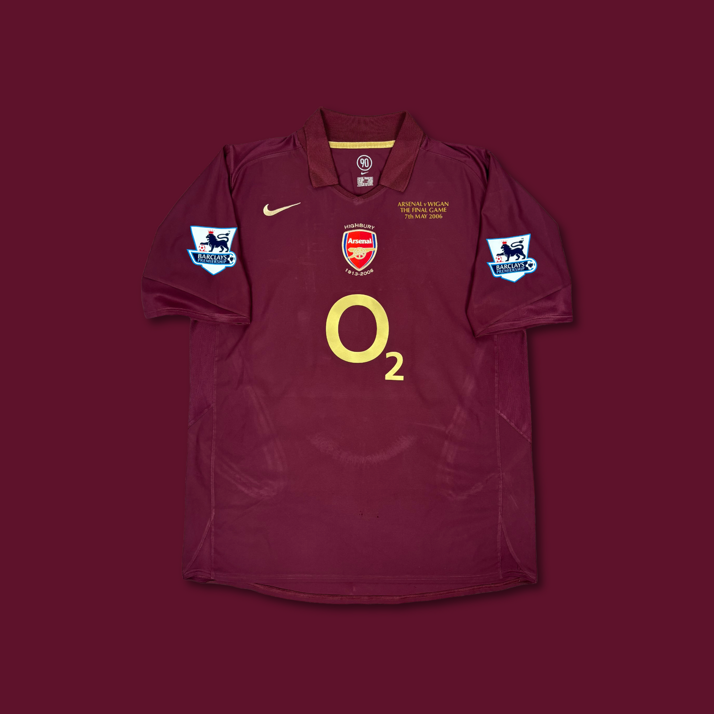 2005/06 Arsenal Home Shirt - Henry - XL