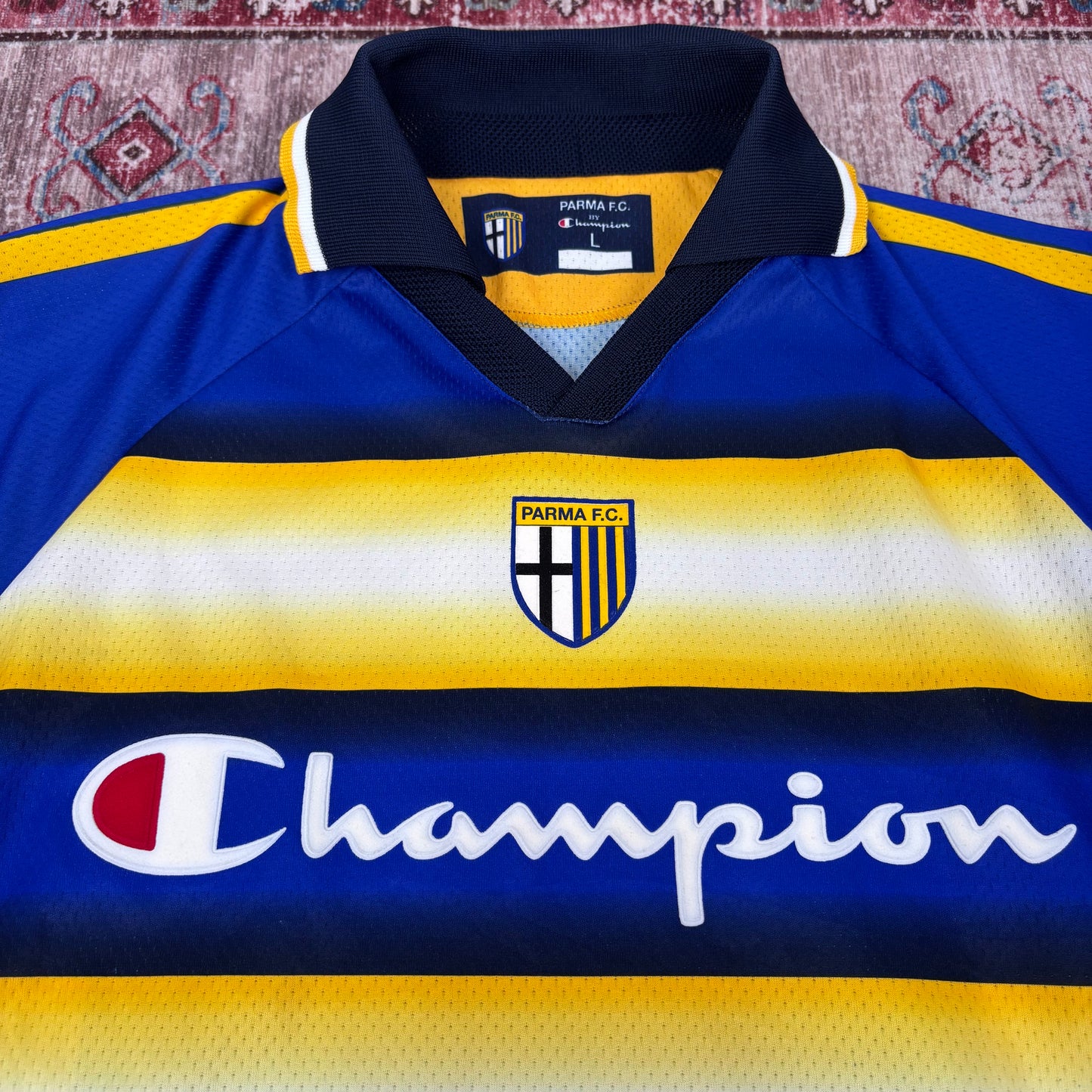 2004/05 Parma Home Longsleeve Shirt - Gilardino - Player Issue - L