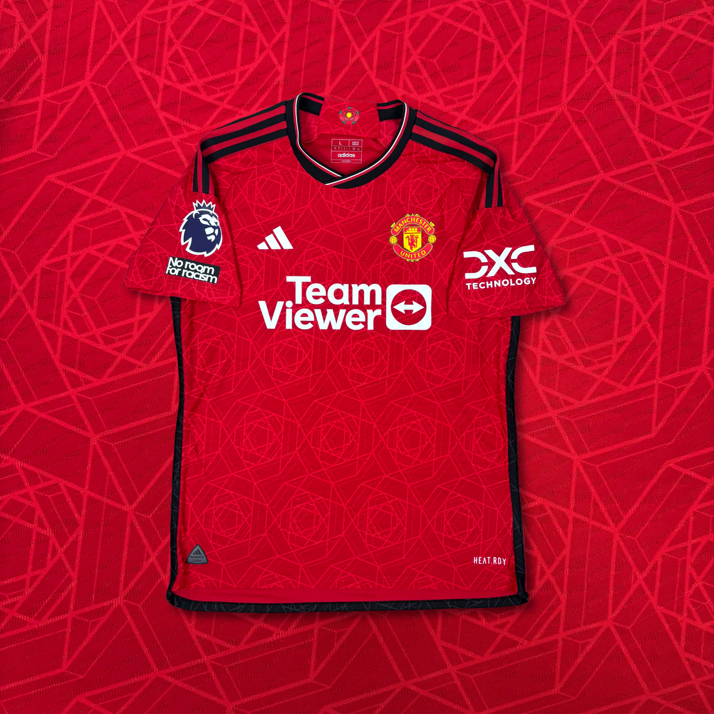 2022/23 Manchester United Home Player Issue Shirt - Rashford - L