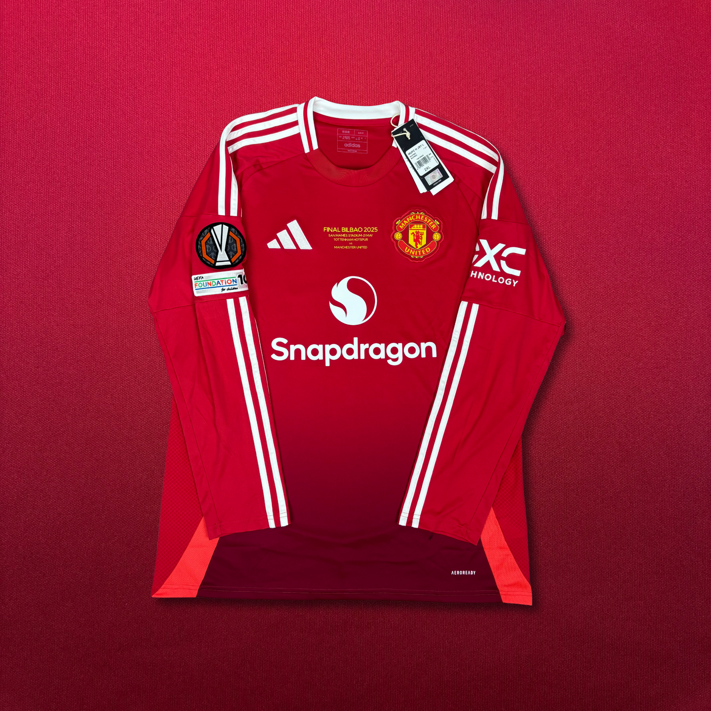 2024/25 Manchester United Home Longsleeve Shirt - Amad - XXL