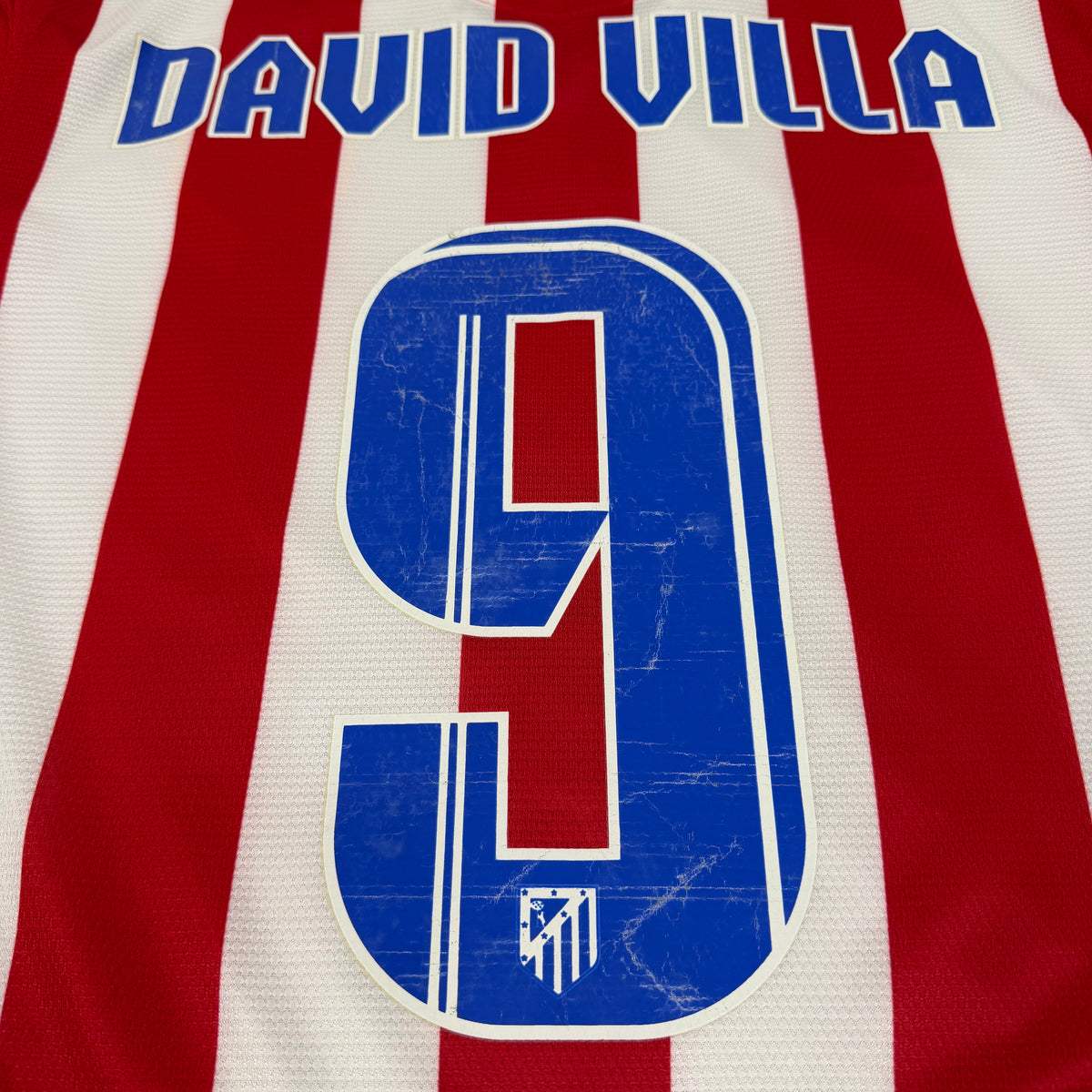 2013/14 Atletico Madrid Home Shirt - David Villa - M