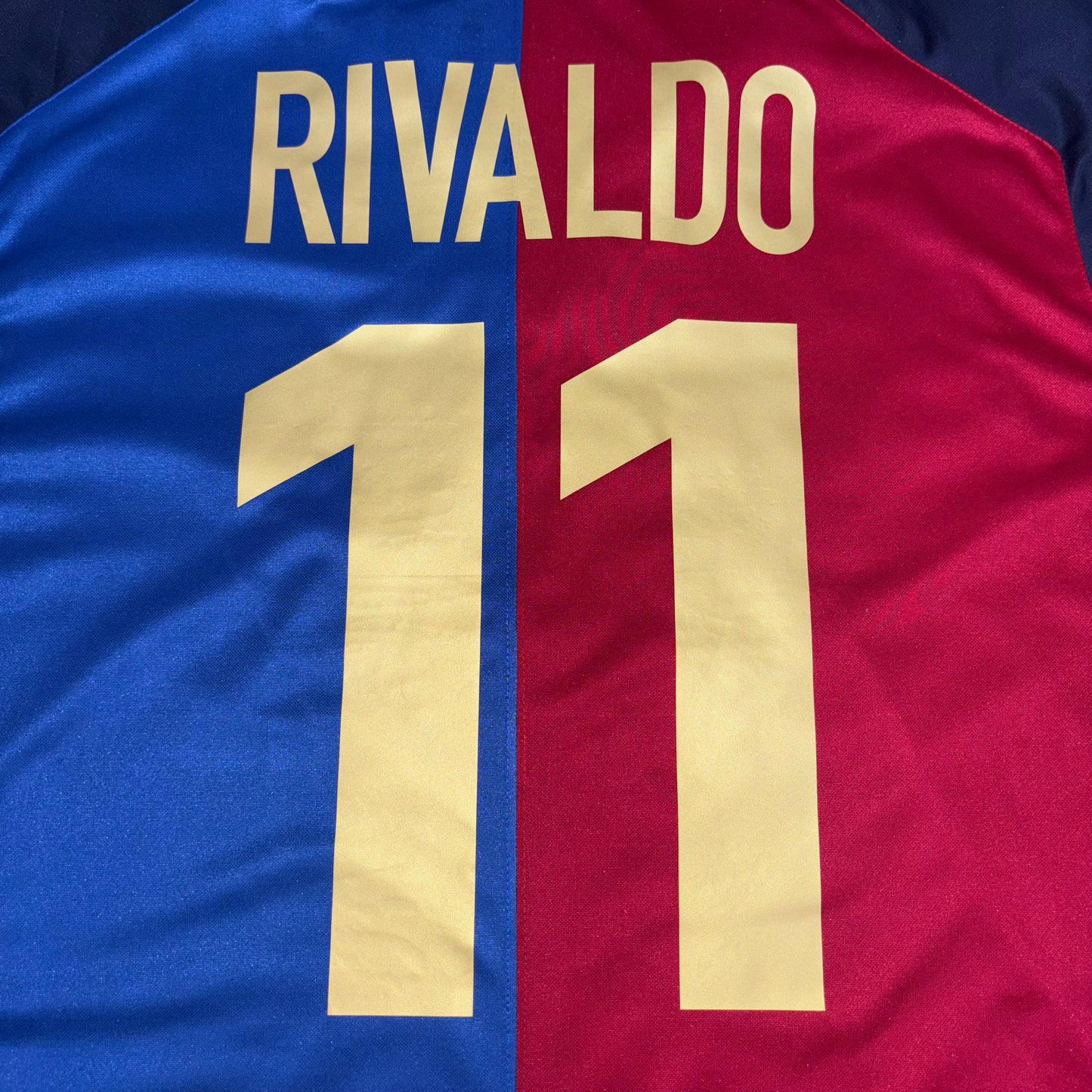 1999/00 Barcelona Centenary Shirt - Rivaldo - XL