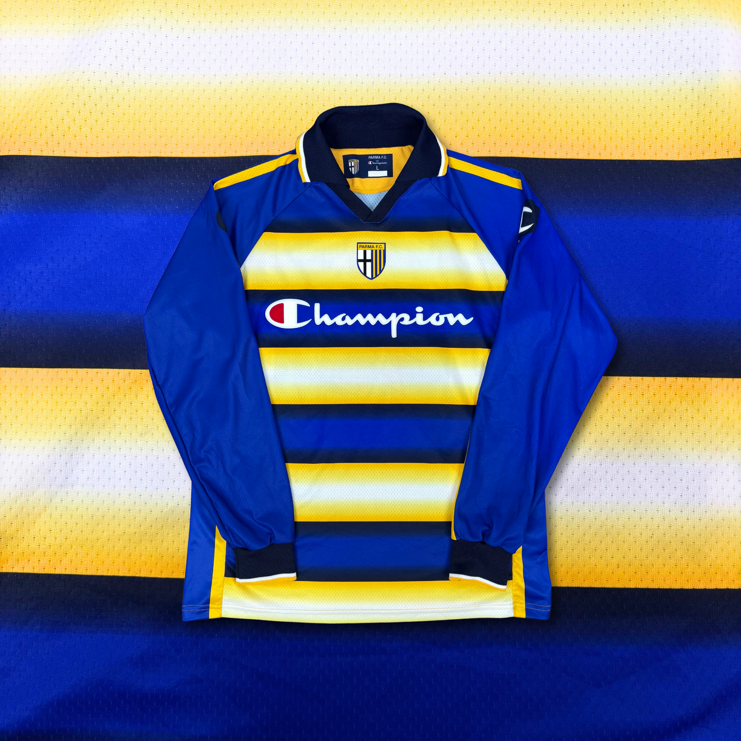 2004/05 Parma Home Longsleeve Shirt - Gilardino - Player Issue - L