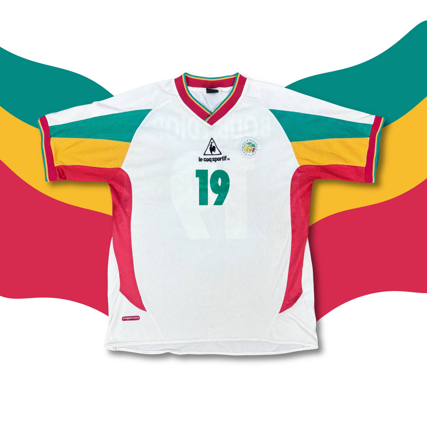 2002/03 Senegal Home Shirt - Papa Diop - L