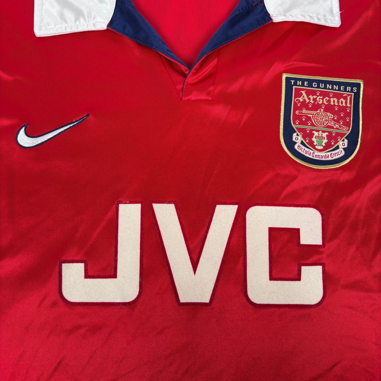 1998/99 Arsenal Home Shirt - Bergkamp - L
