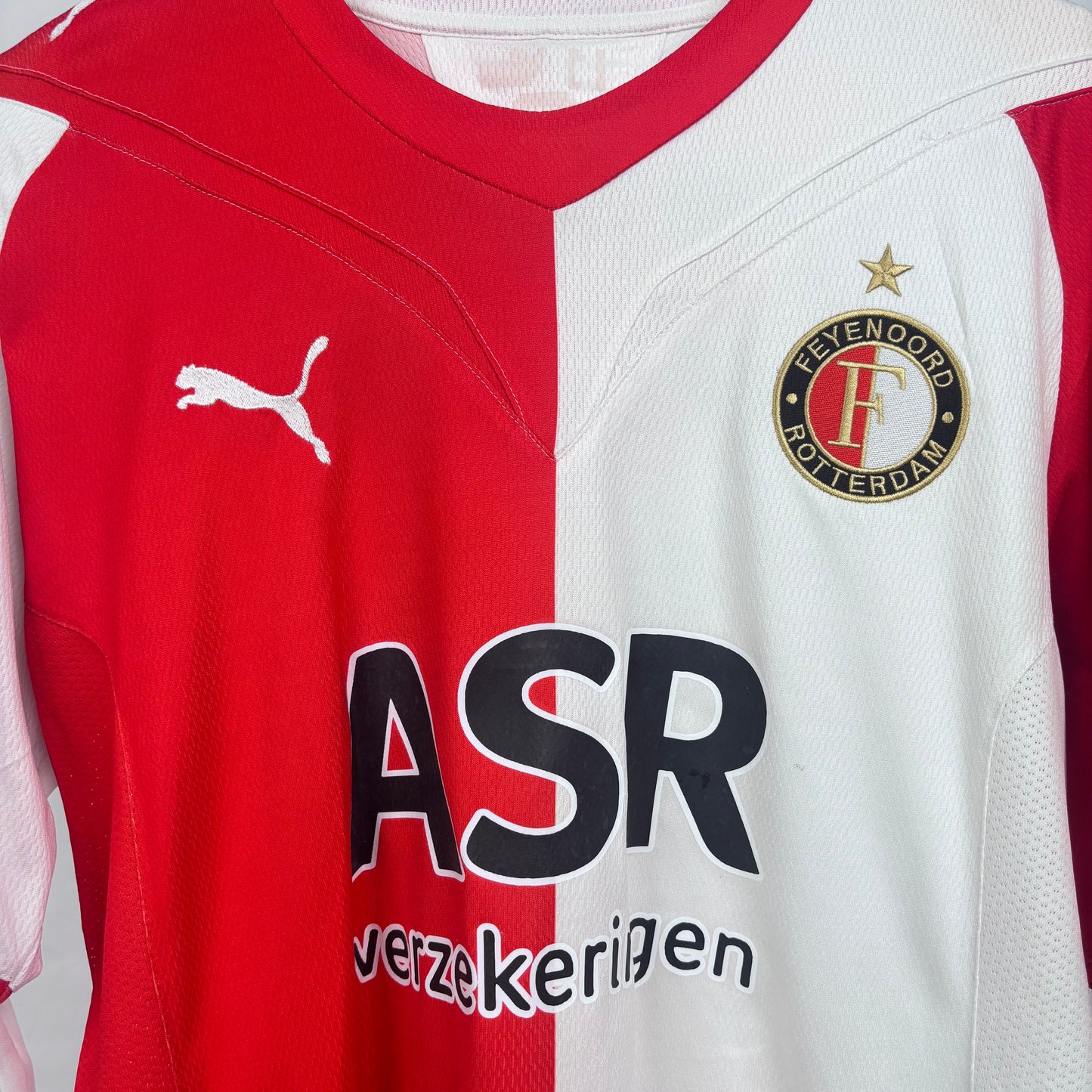 2009/10 Feyenoord Home Shirt - Landzaat - Longsleeve - M