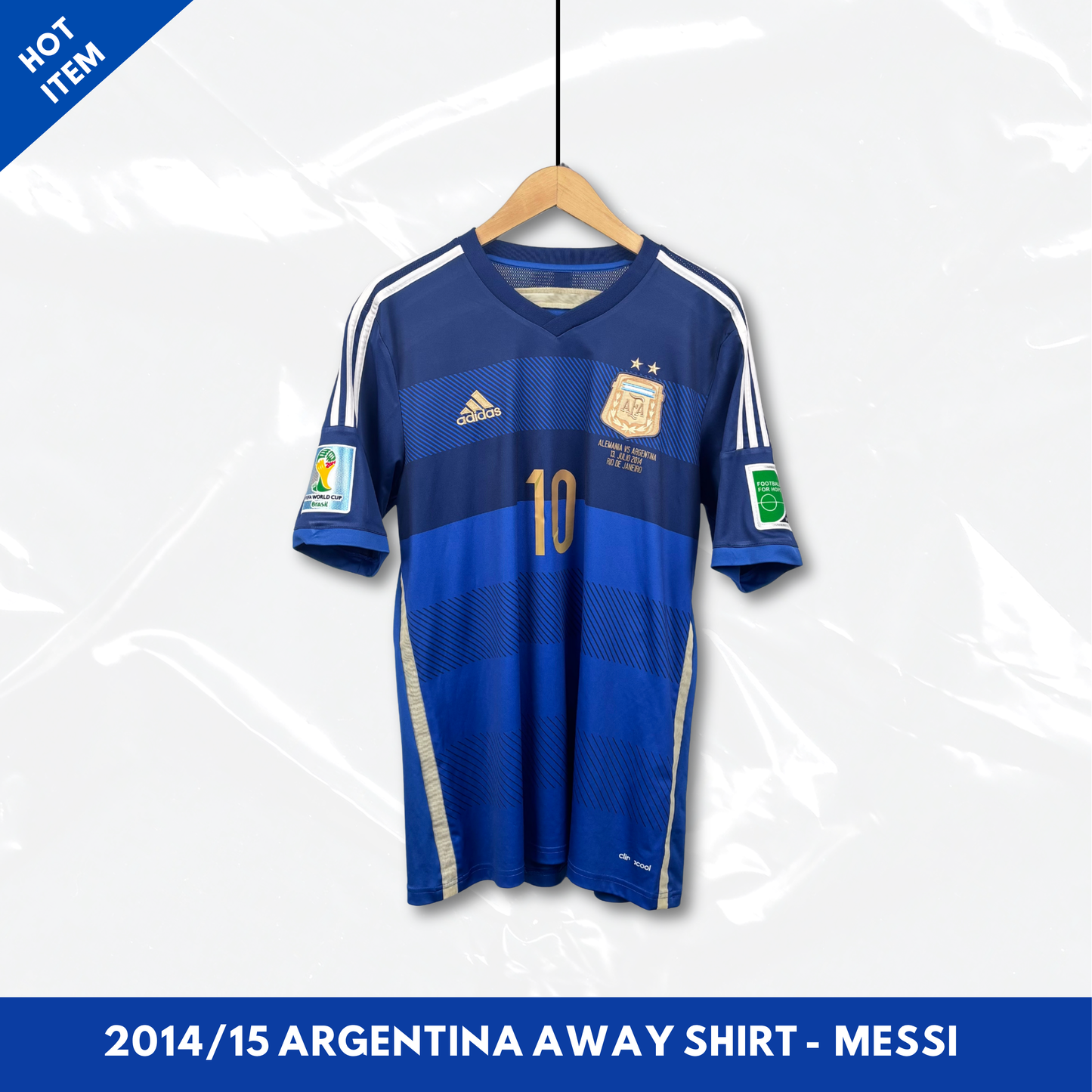 2014/15 Argentina Away Shirt - Messi - L