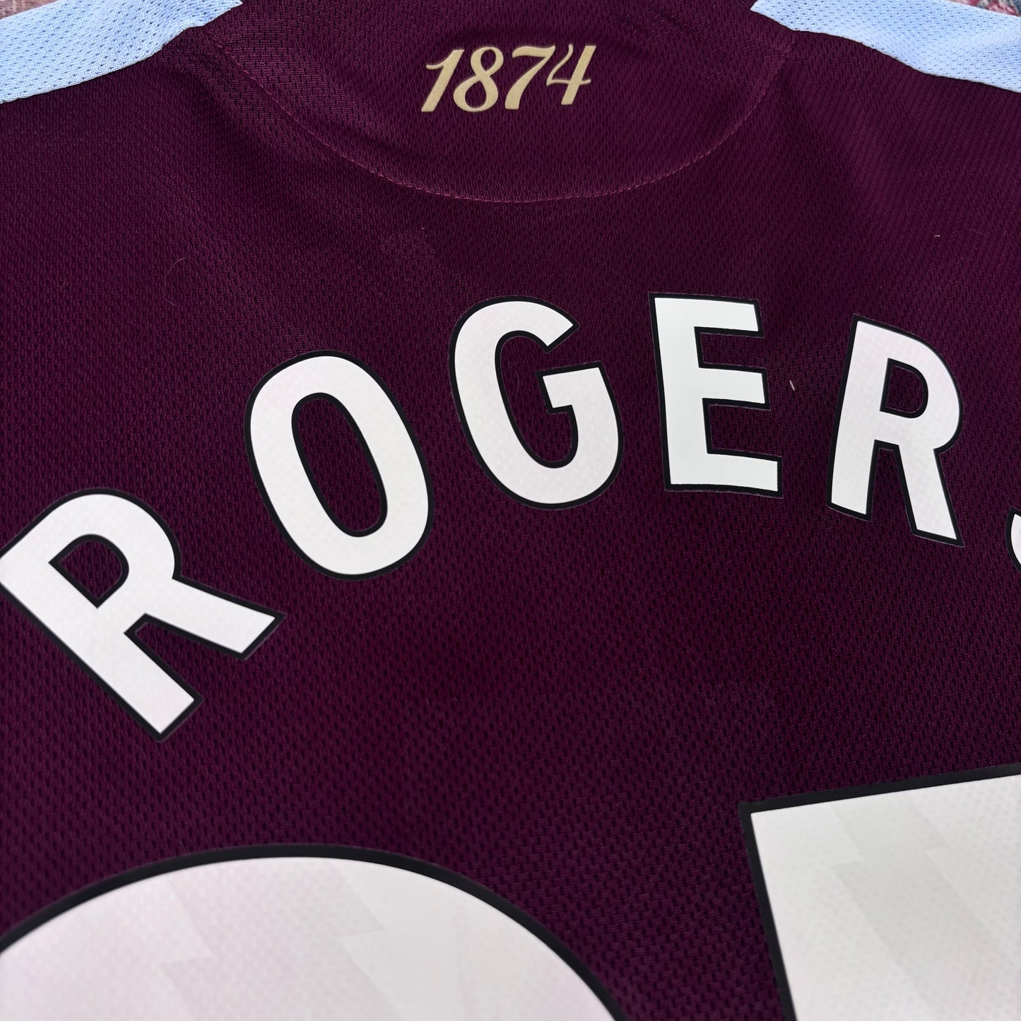 2025/26 Aston Villa Home Shirt - Player Issue - Rogers - L - New with Tag