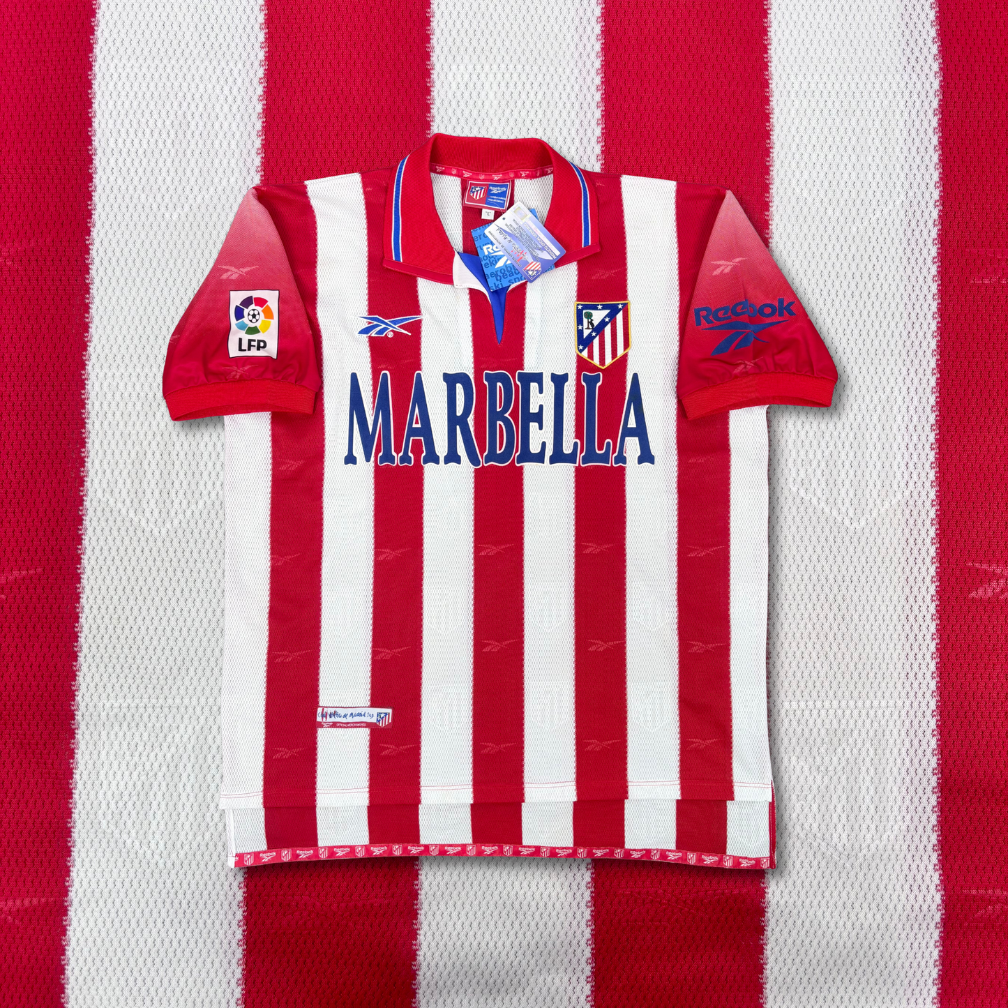 1998/99 Atletico Madrid Home Shirt - Vieri - L - New with Tag