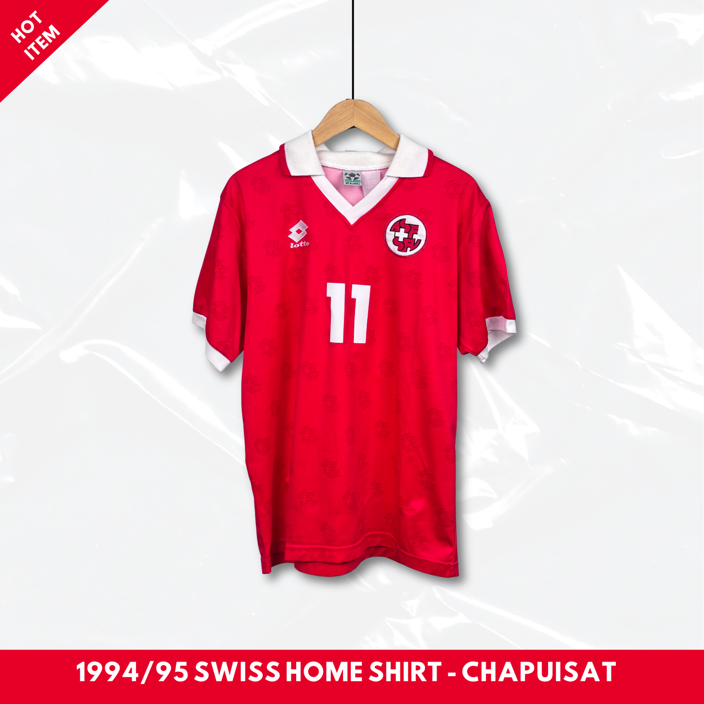 1994/95 Swiss Home Shirt - Chapuisat - M