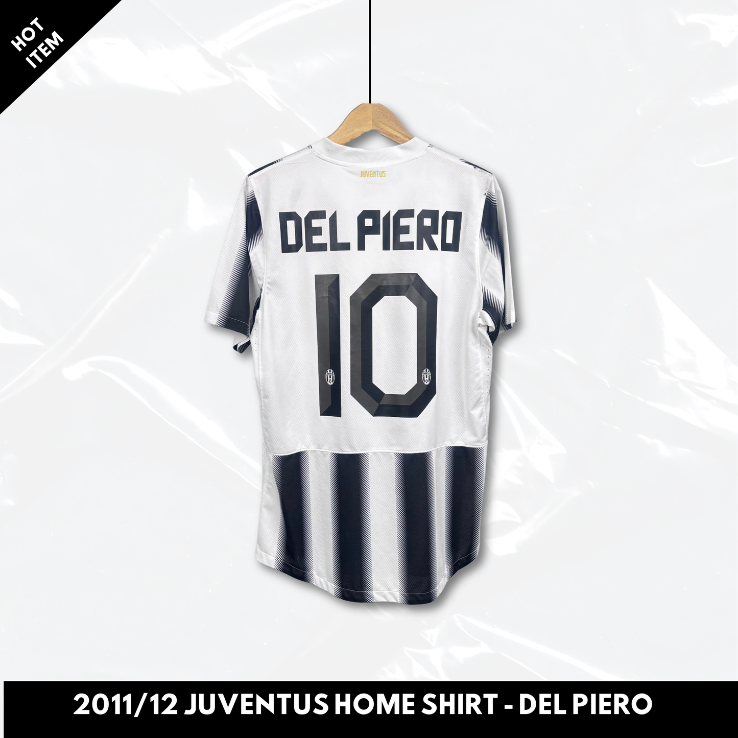 2011/12 Juventus Home Shirt - Del Piero - Player Issue - L