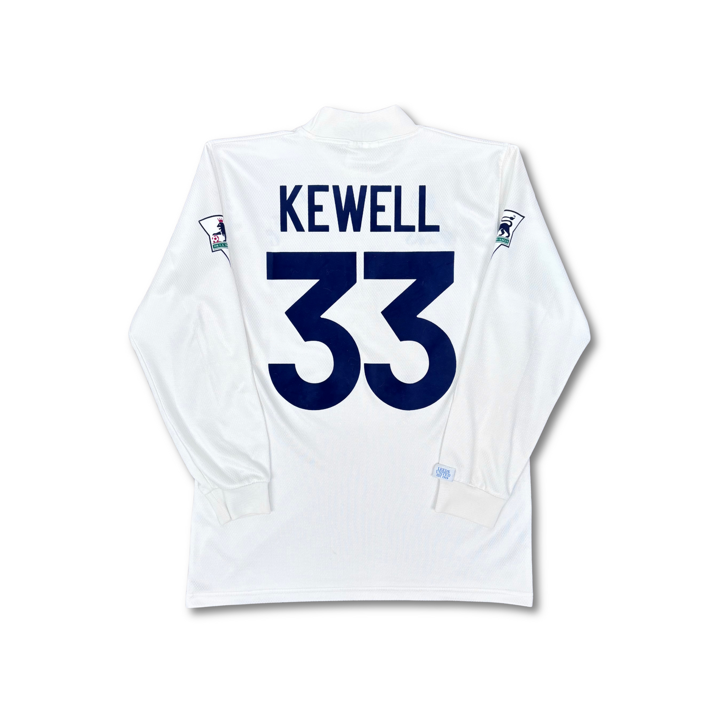 1995/96 Leeds United Home Longsleev Shirt - Kewell - M