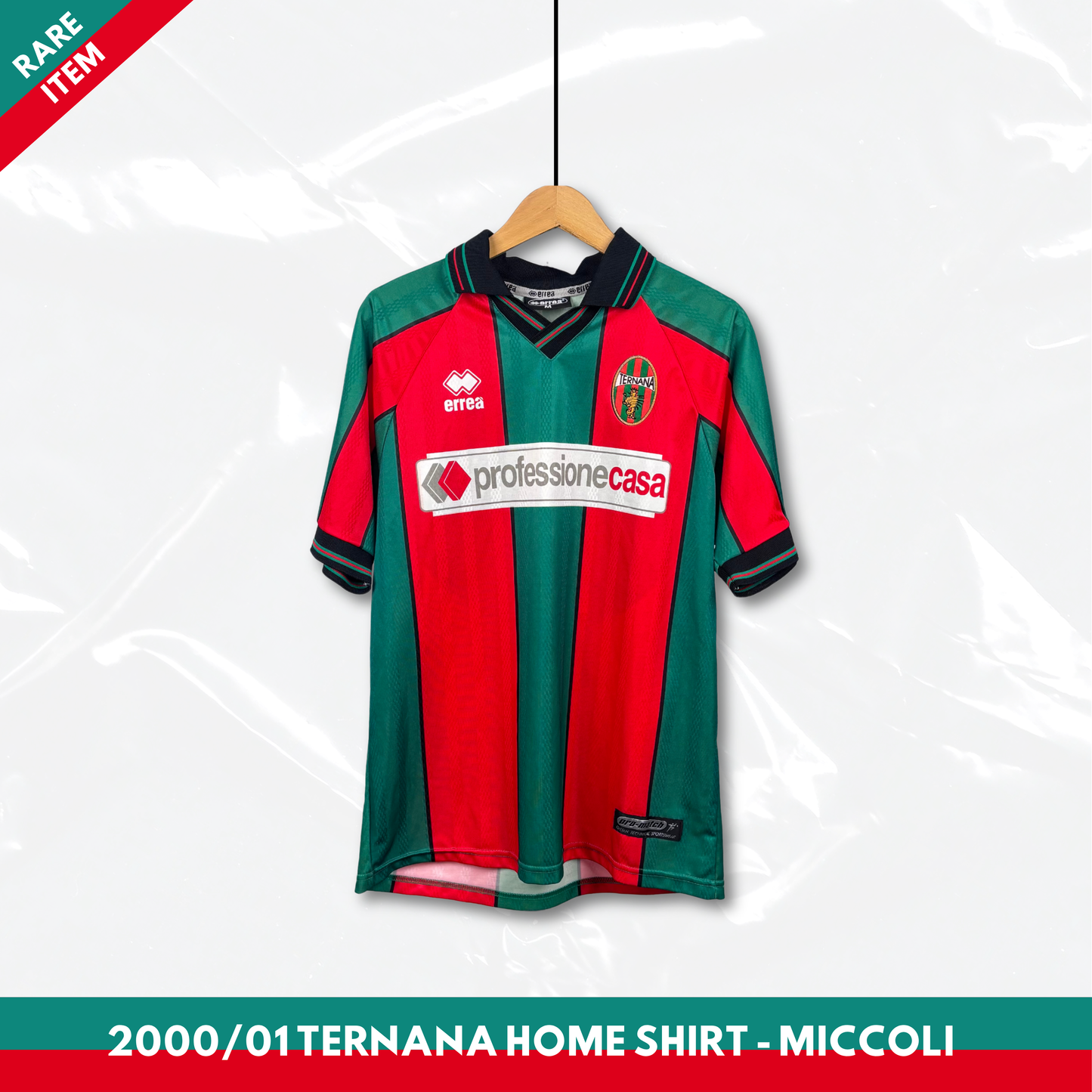 2000/01 Ternana Home Shirt - Miccoli - M
