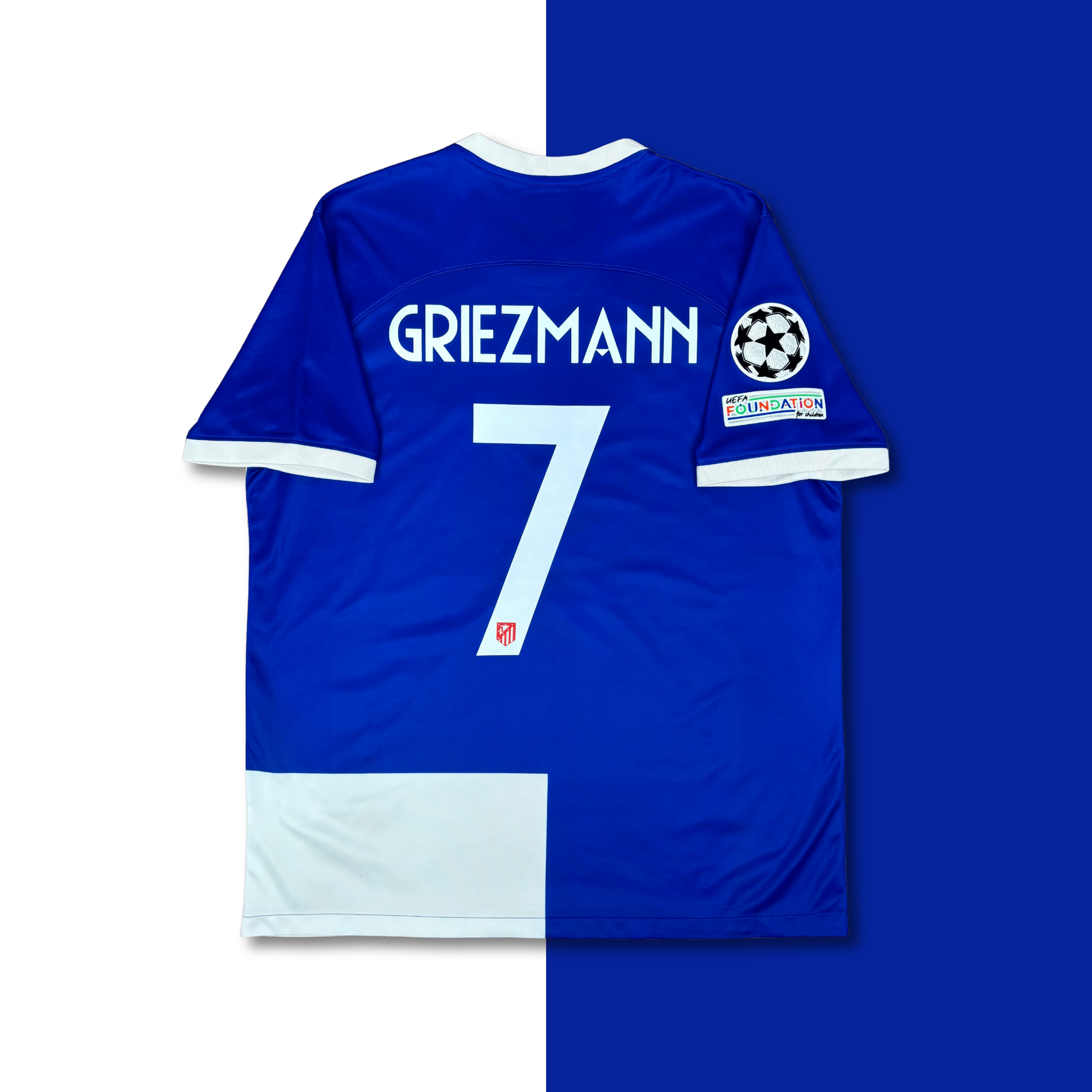 Maillot Enfant Atlético De Madrid 23-24 – Flocage Griezmann – Tissu Respirant – Officiel