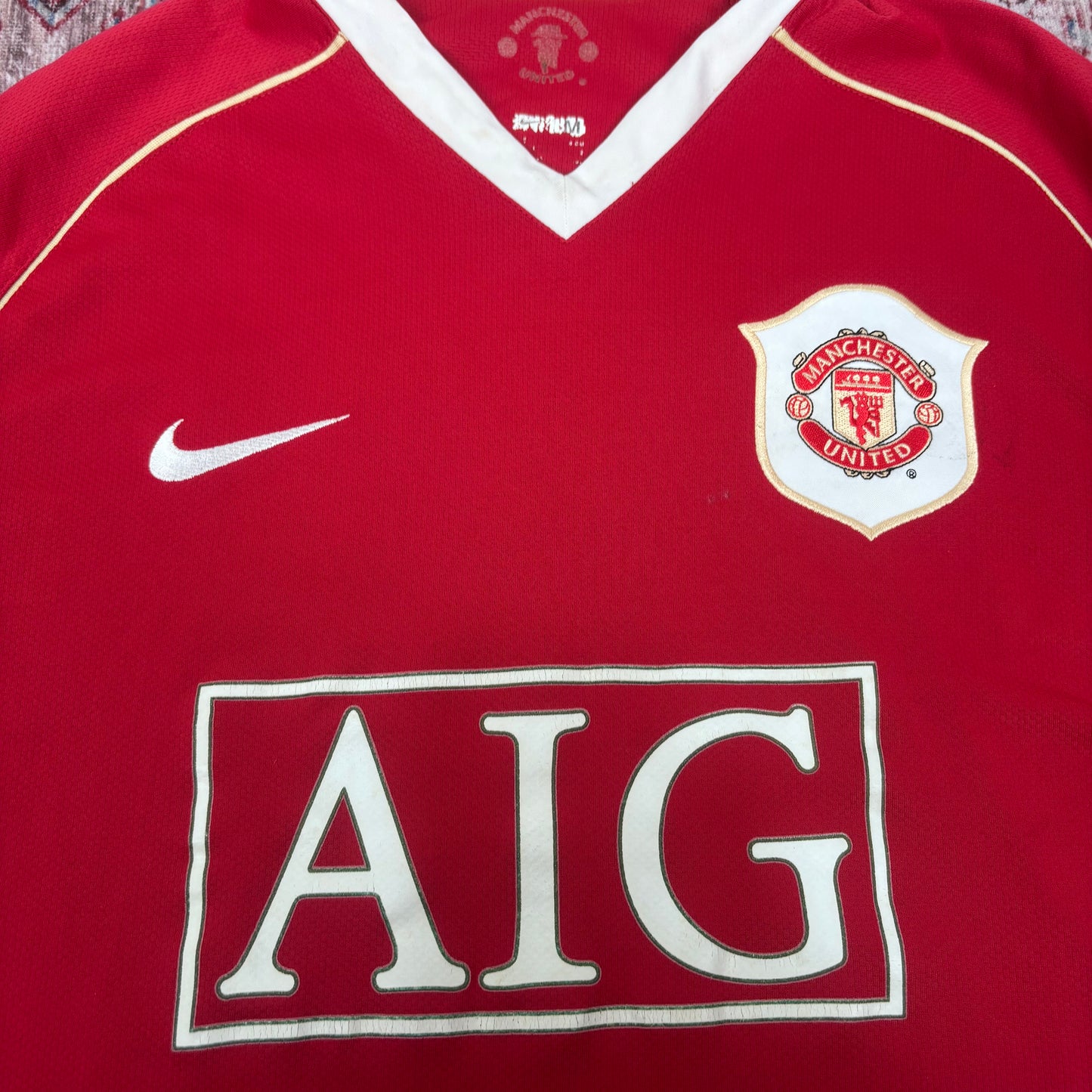 2006/07 Manchester United Home Shirt - Heinze - M