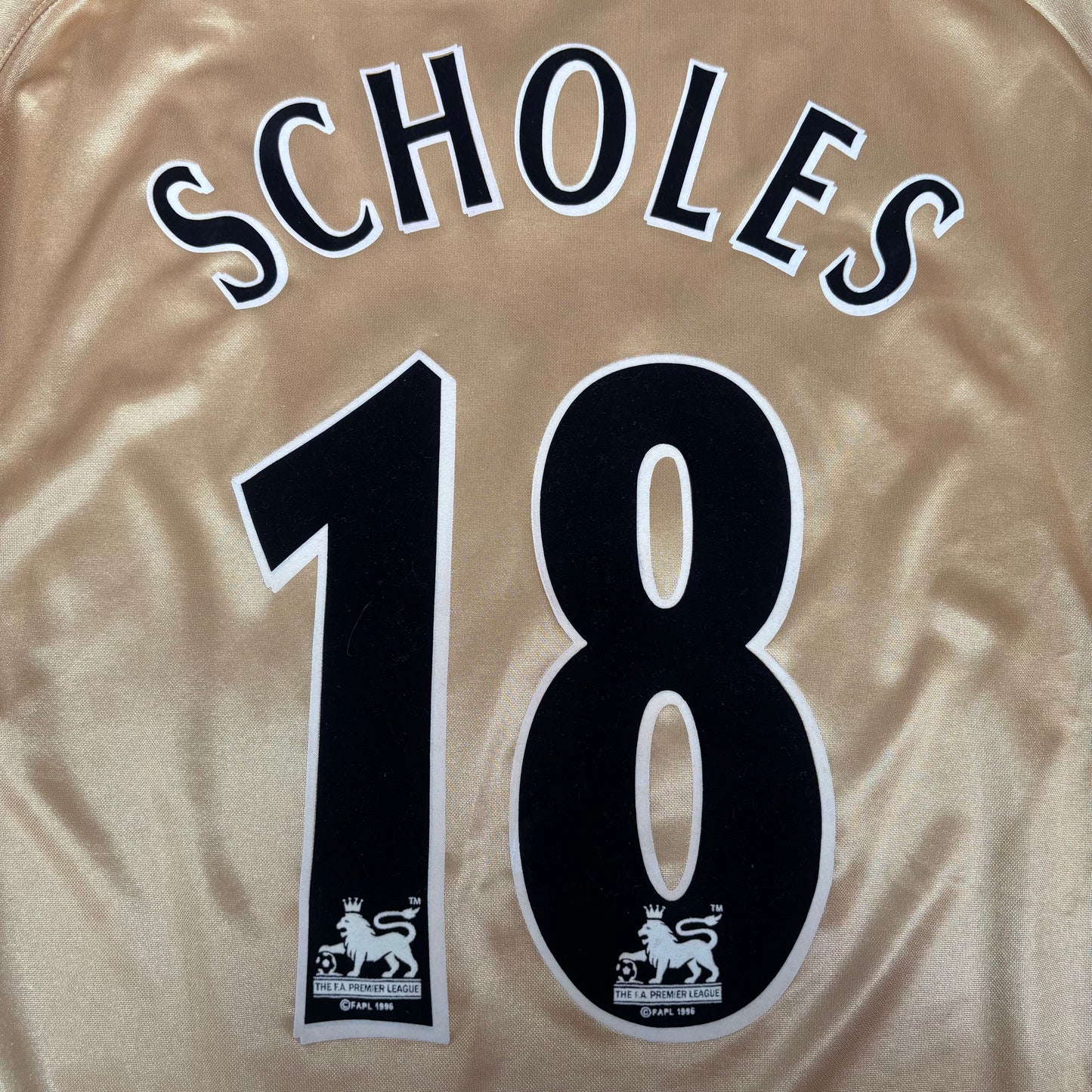 2001/02 Manchester Unitrd Centenary Shirt - Scholes - M