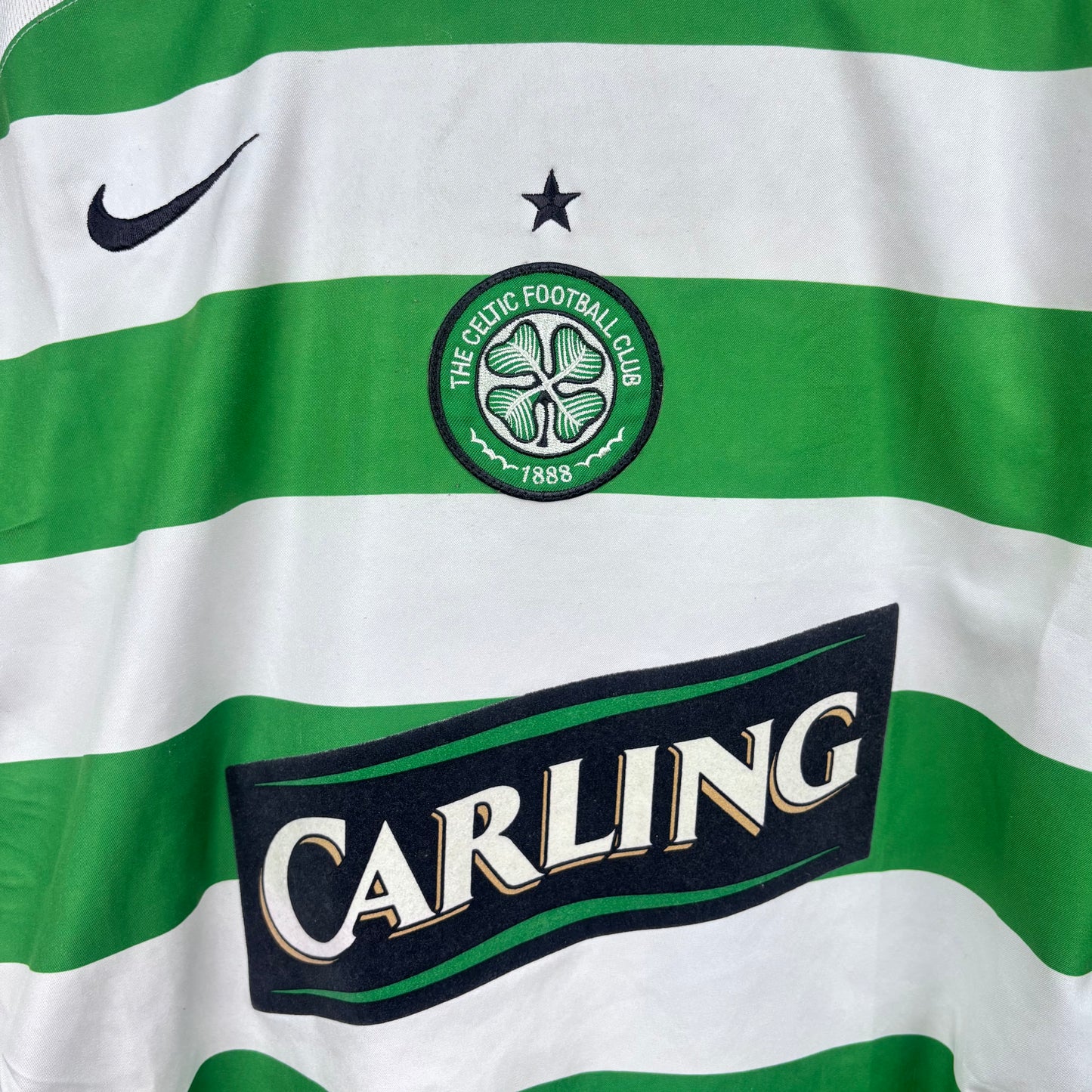 2006/07 Celtic Home Longsleeve Shirt - Size M - Nakamura