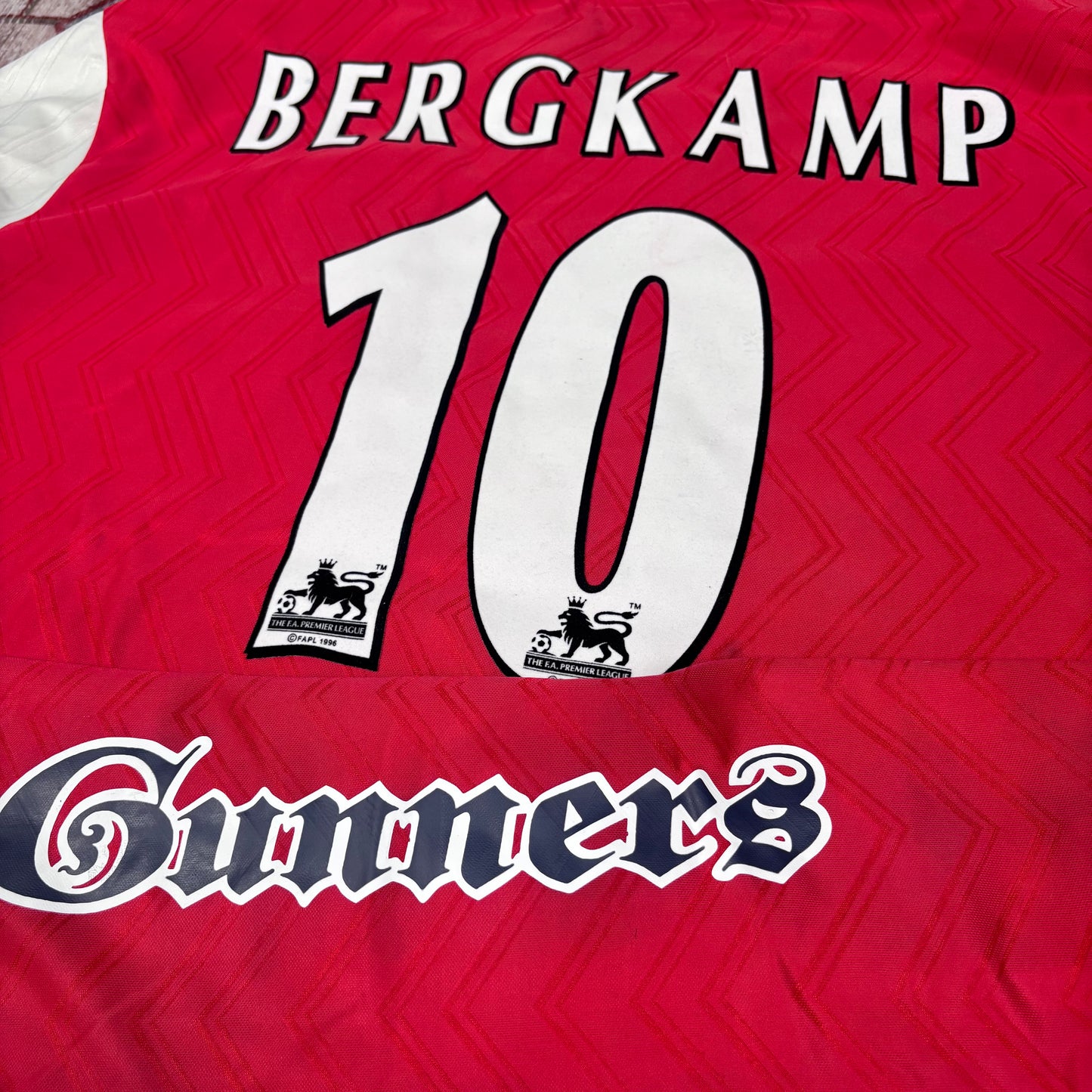 1997/98 Arsenal Home Shirt - Bergkamp - XL