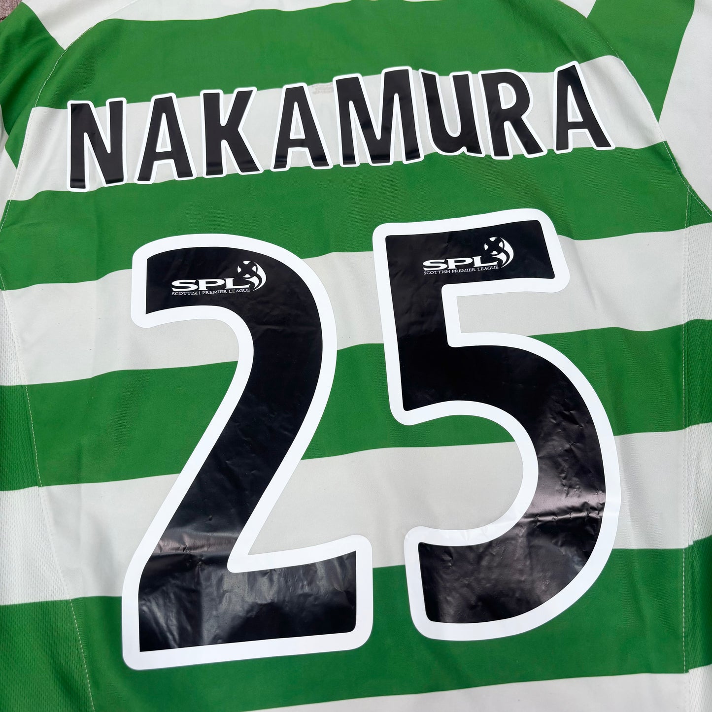 2006/07 Celtic Home Longsleeve Shirt - Size M - Nakamura
