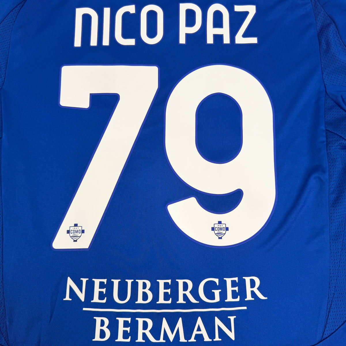 2024/25 Como 1907 Home Shirt - Nico Paz - New with Tag - M