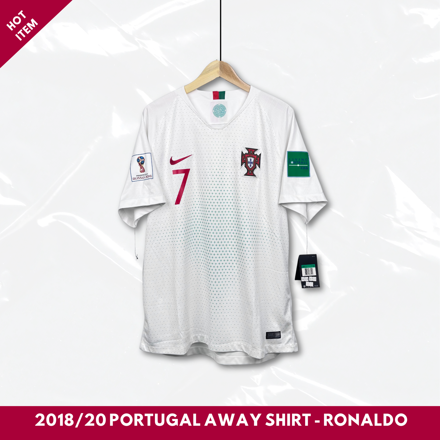 2018/19 Portugal Away Shirt - Ronaldo - New With Tag - XL