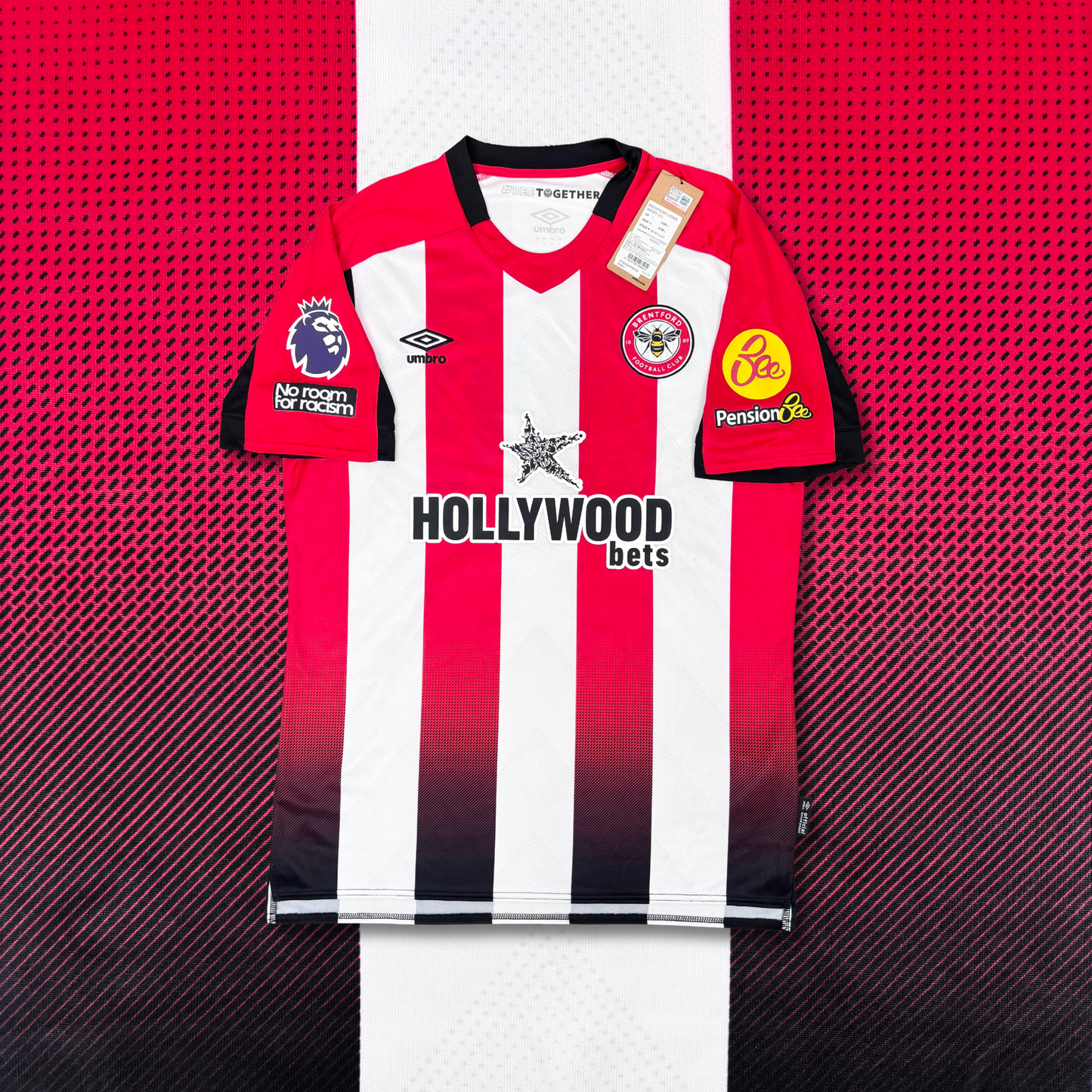 2024/25 Brentford Home Shirt - Mbeumo - L - New with Tag
