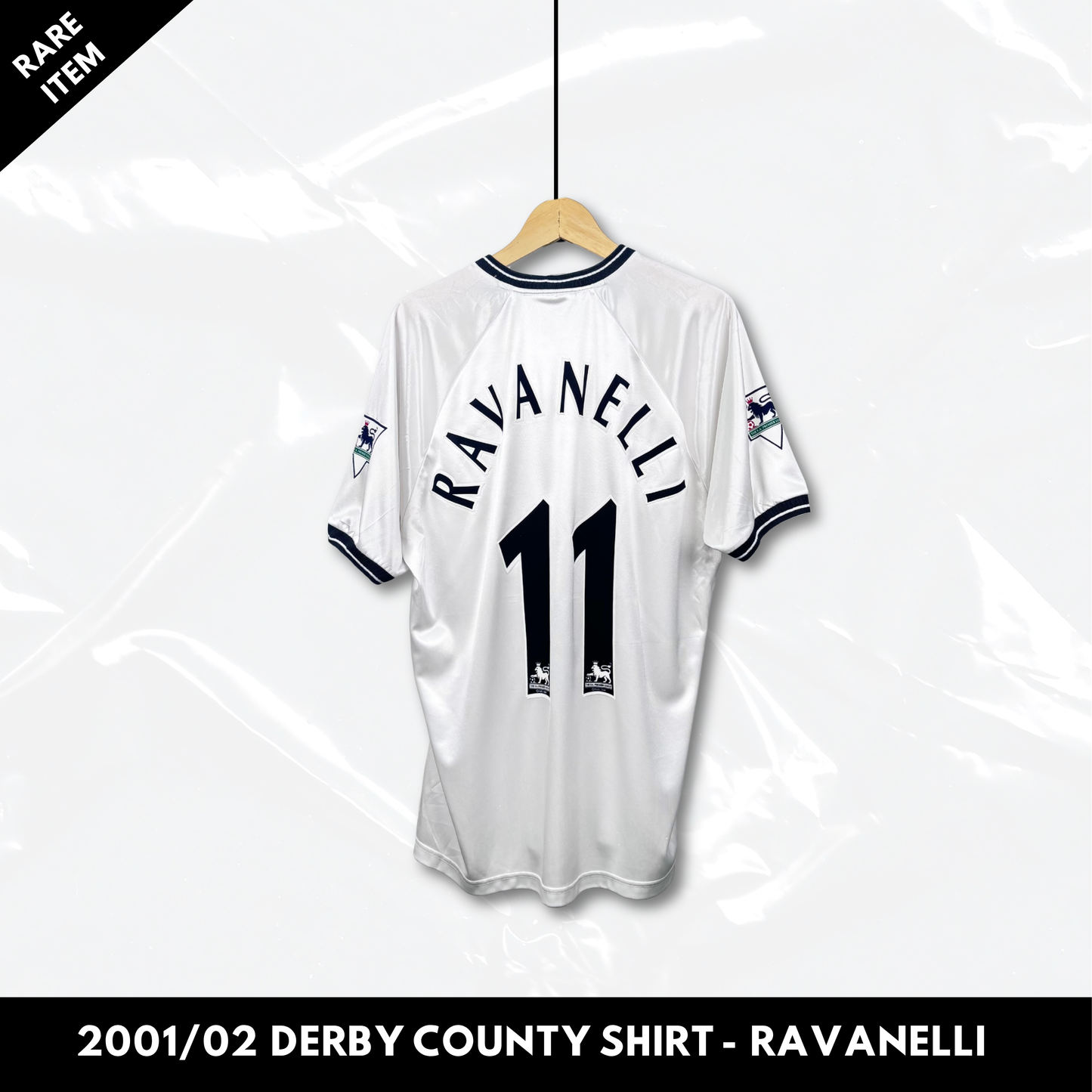 2001/02 Derby County Home Shirt - Ravanelli - L