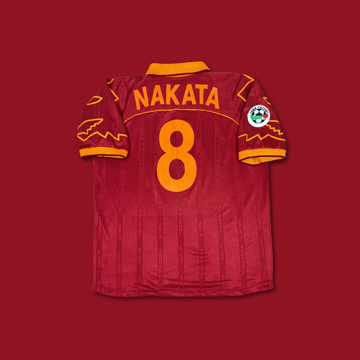 1998/99 AS Roma Home Shirt - Nakata - XL